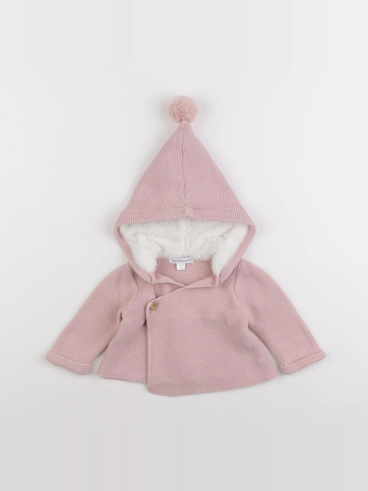 Vertbaudet - veste rose - 3 mois