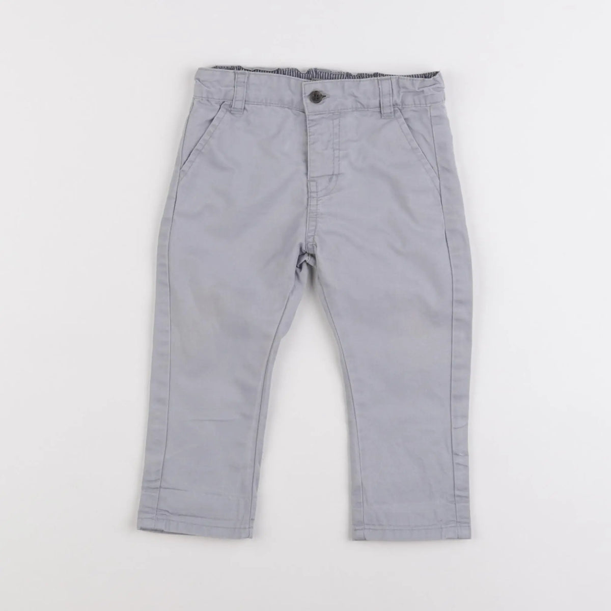 Vertbaudet - pantalon bleu - 12 mois