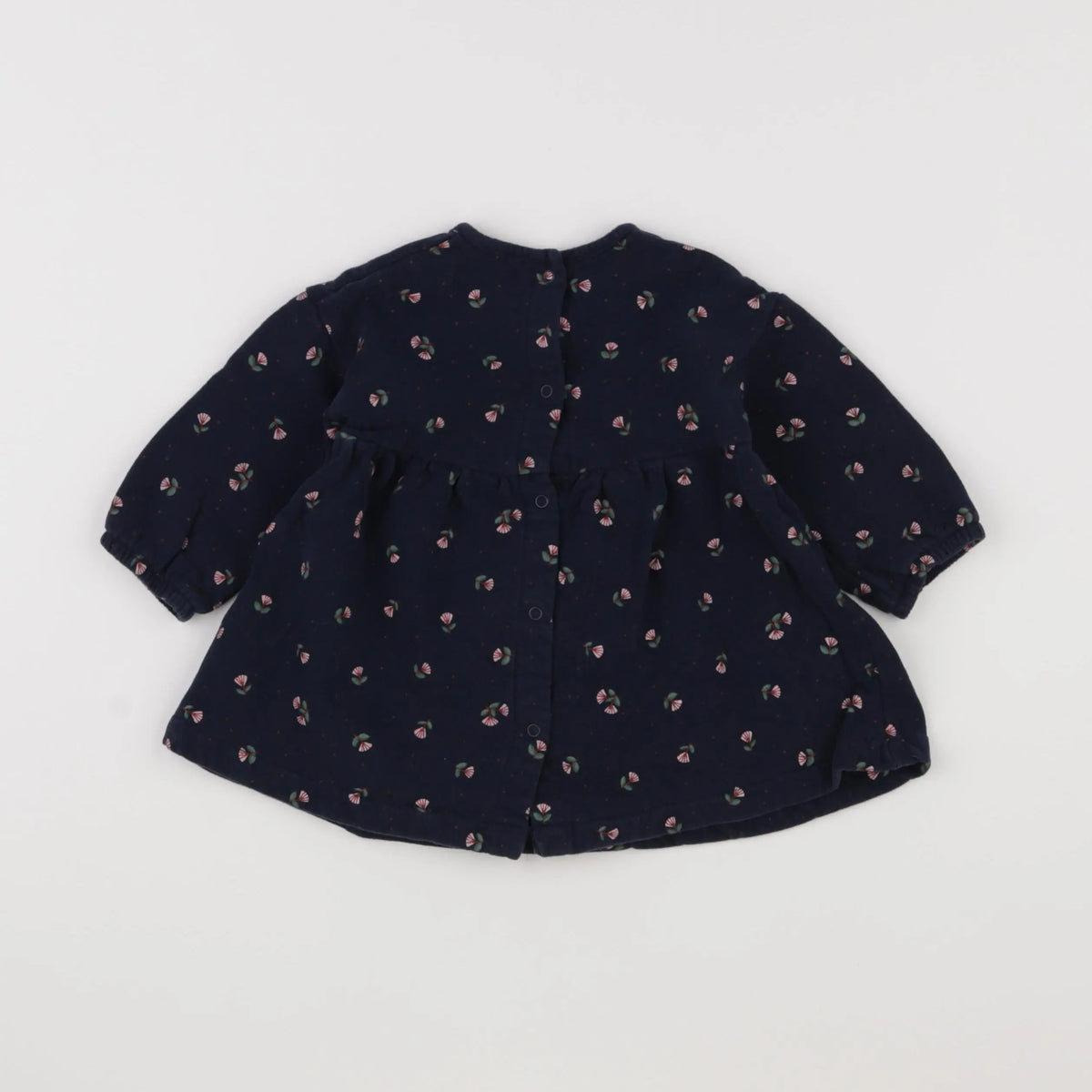 Vertbaudet - robe bleu - 12 mois