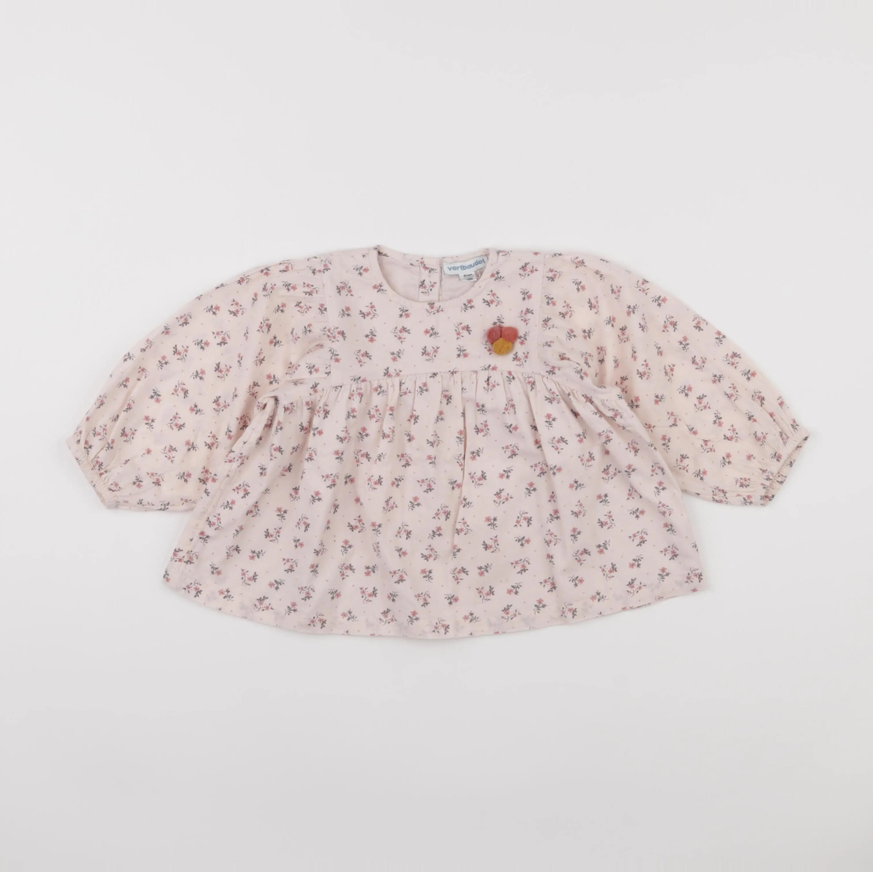 Vertbaudet - blouse rose - 18 mois