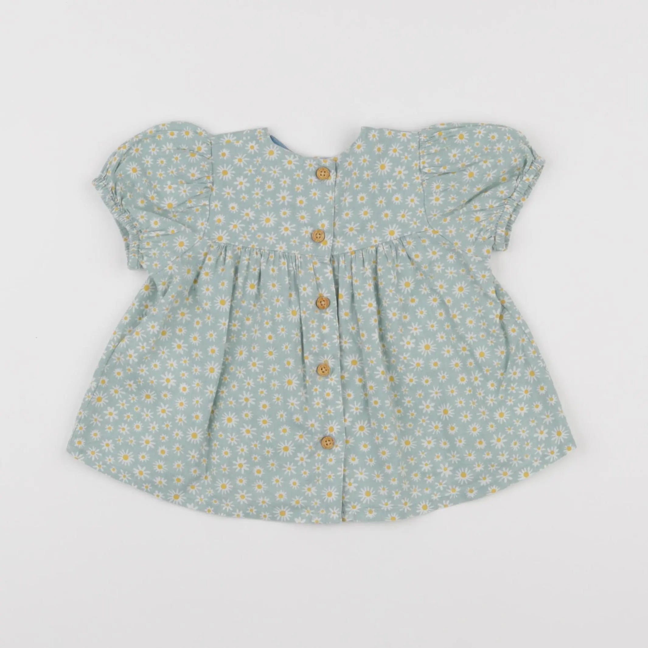 Vertbaudet - blouse vert - 9 mois