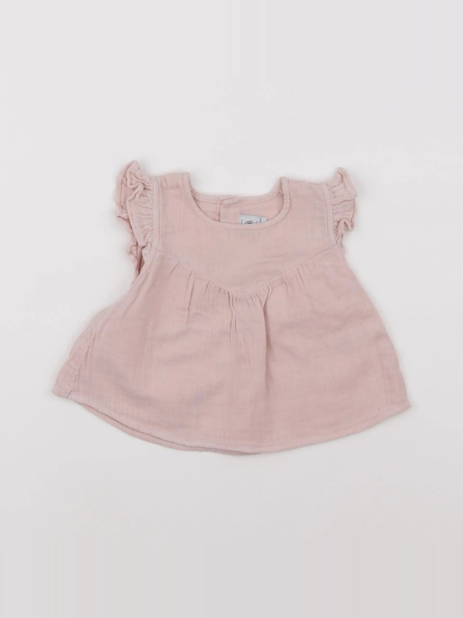 Petit Bateau - blouse rose - 6 mois