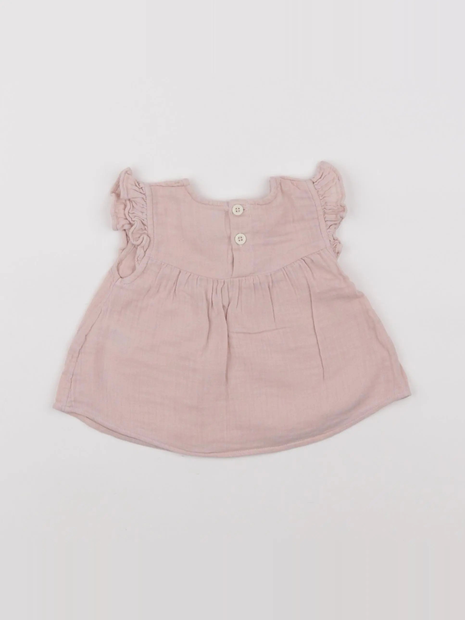 Petit Bateau - blouse rose - 6 mois
