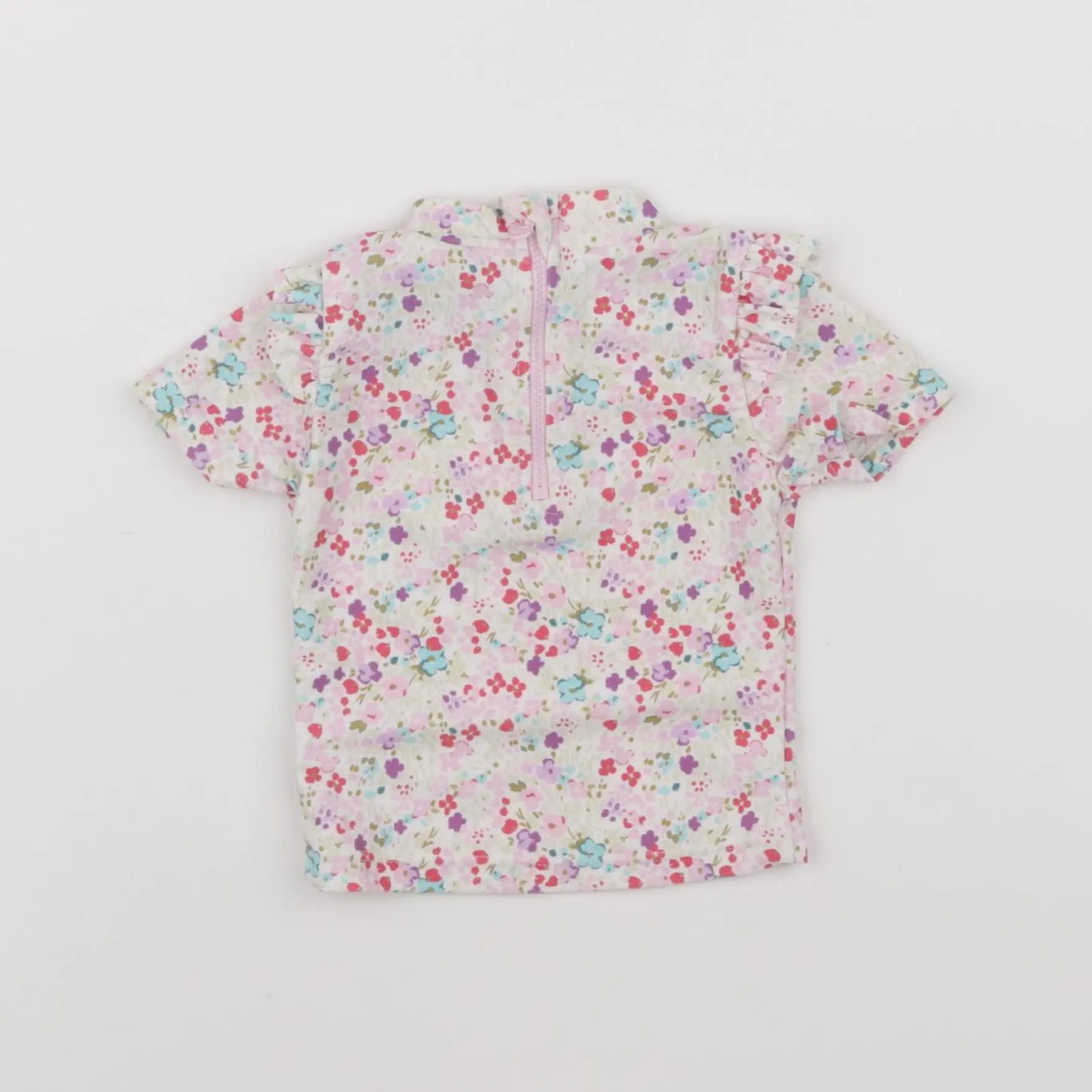 Vertbaudet - tee-shirt de bain multicolore - 6 mois