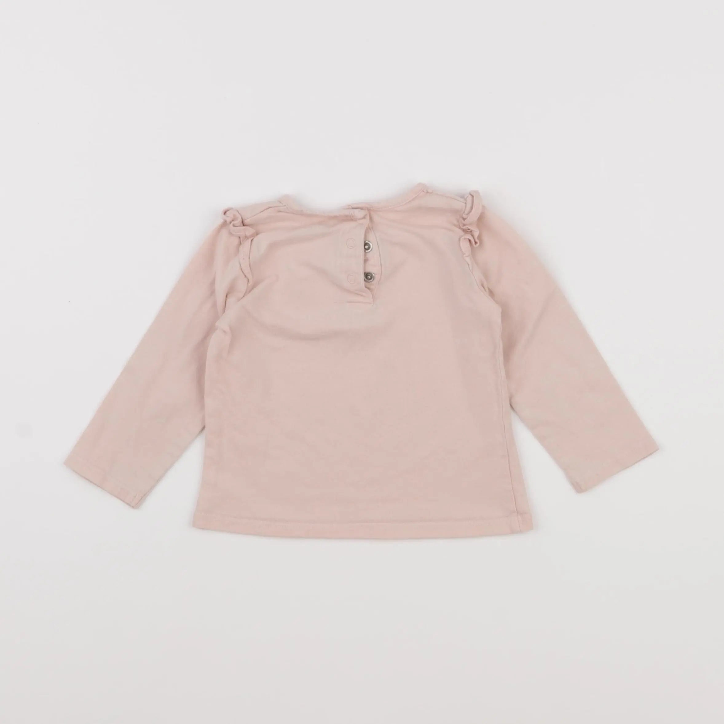 Vertbaudet - tee-shirt rose - 12 mois