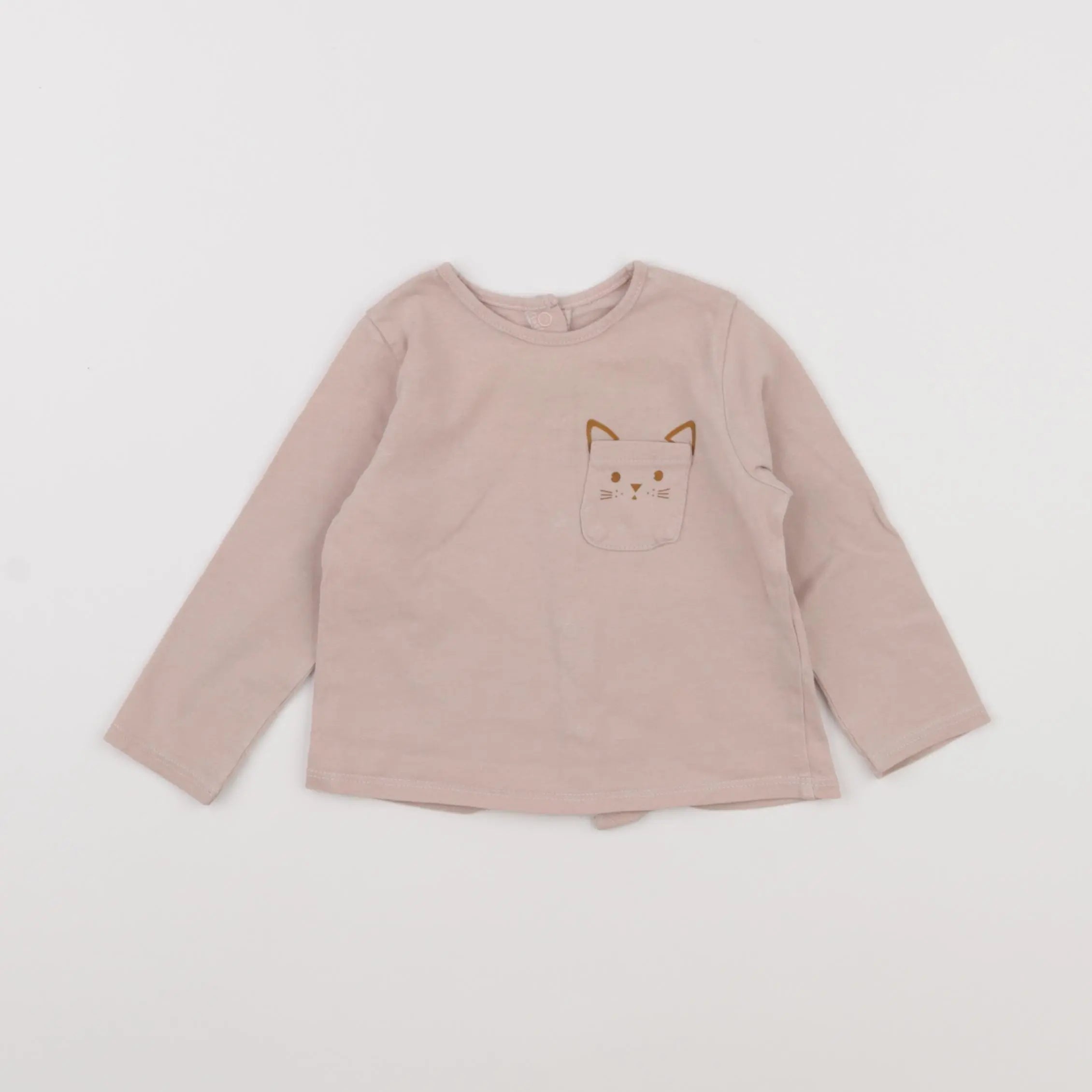 Vertbaudet - tee-shirt rose - 9 mois