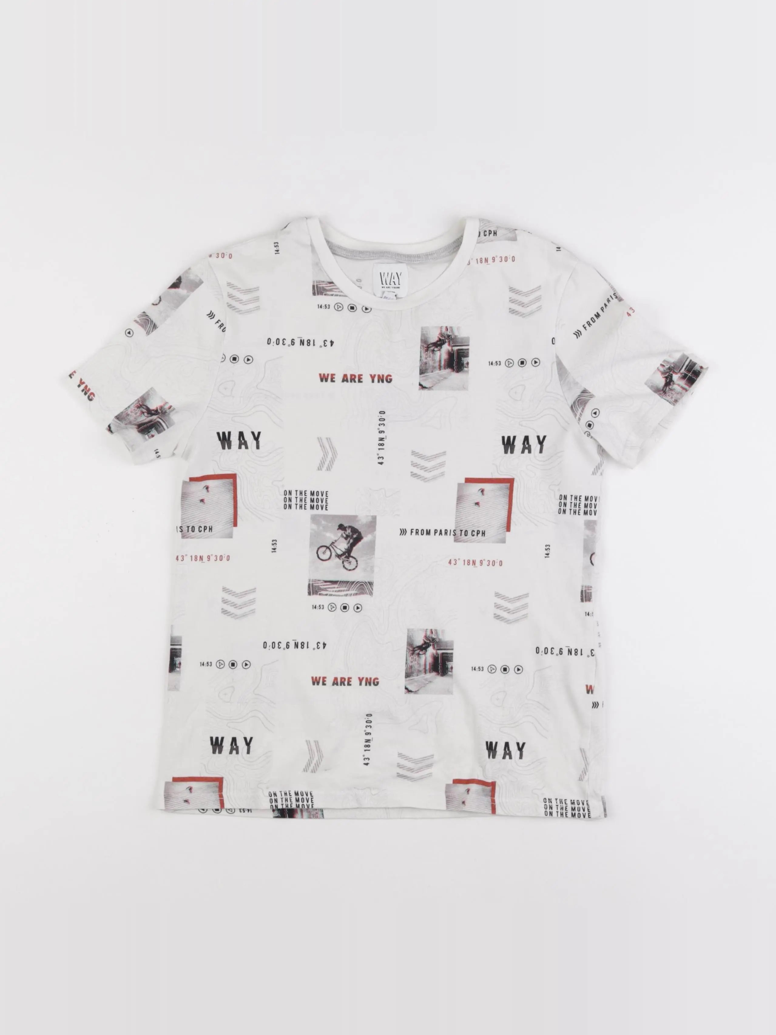 IKKS - tee-shirt blanc - 12 ans