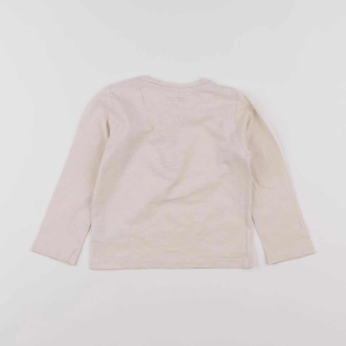 Vertbaudet - tee-shirt beige - 2 ans