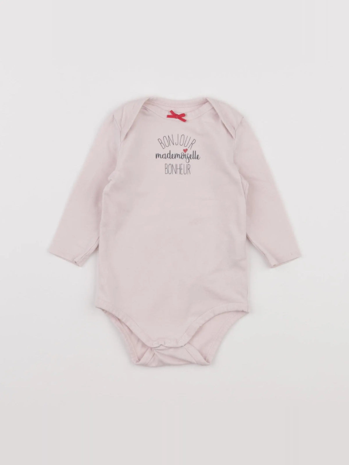 Tape à l'oeil - body rose - 6 mois