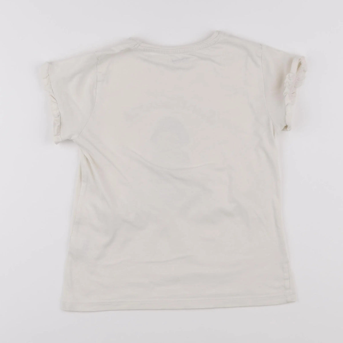Vertbaudet - tee-shirt beige - 10 ans