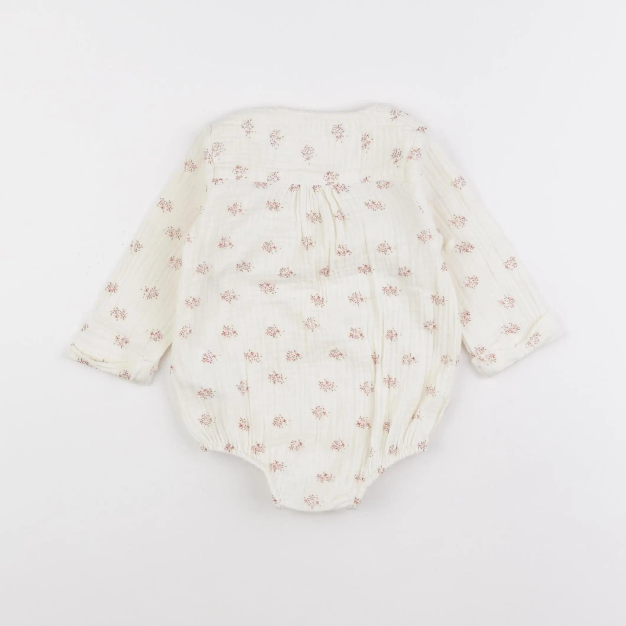 Vertbaudet - combinaison beige - 9 mois