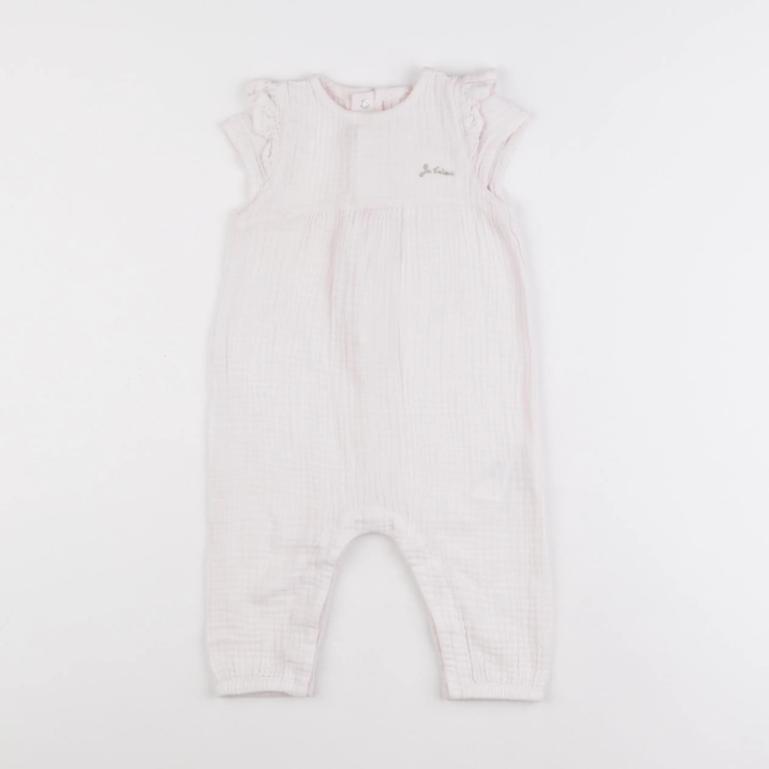 Vertbaudet - combinaison rose - 9 mois