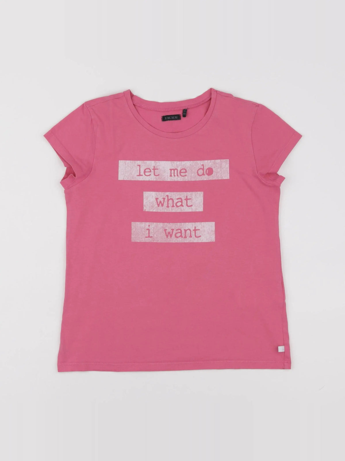 IKKS - tee-shirt rose - 10 ans