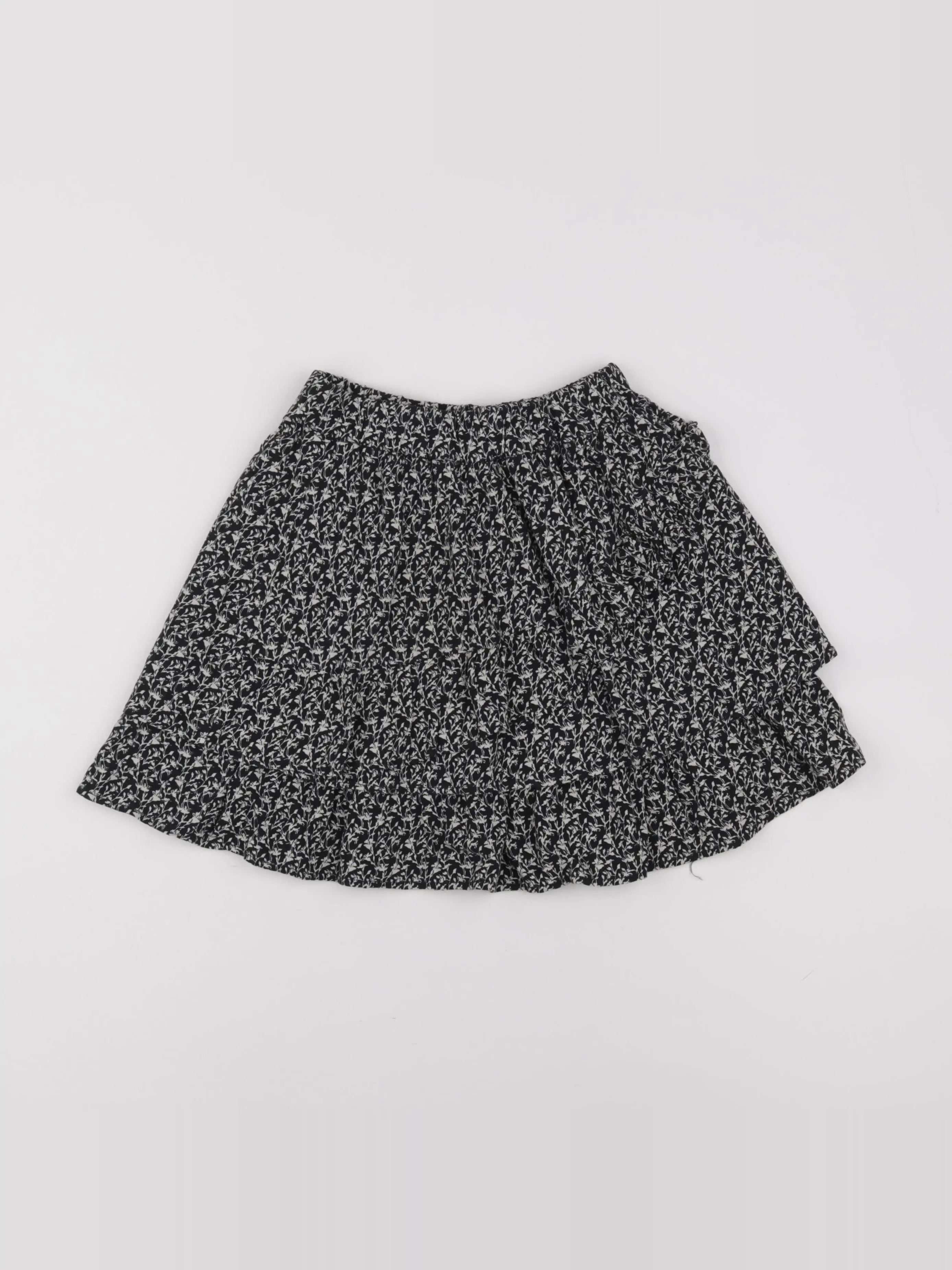 IKKS - jupe noir, beige - 8 ans