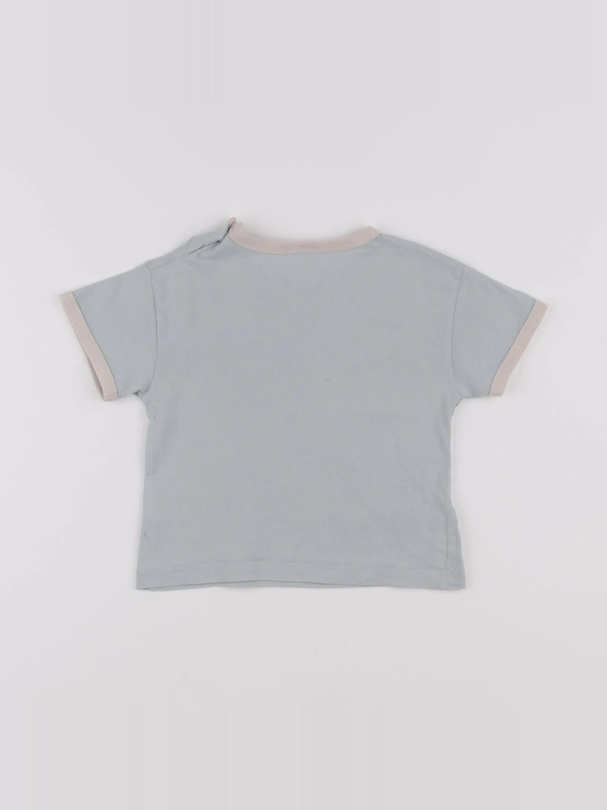 H&M - tee-shirt bleu - 9/12 mois