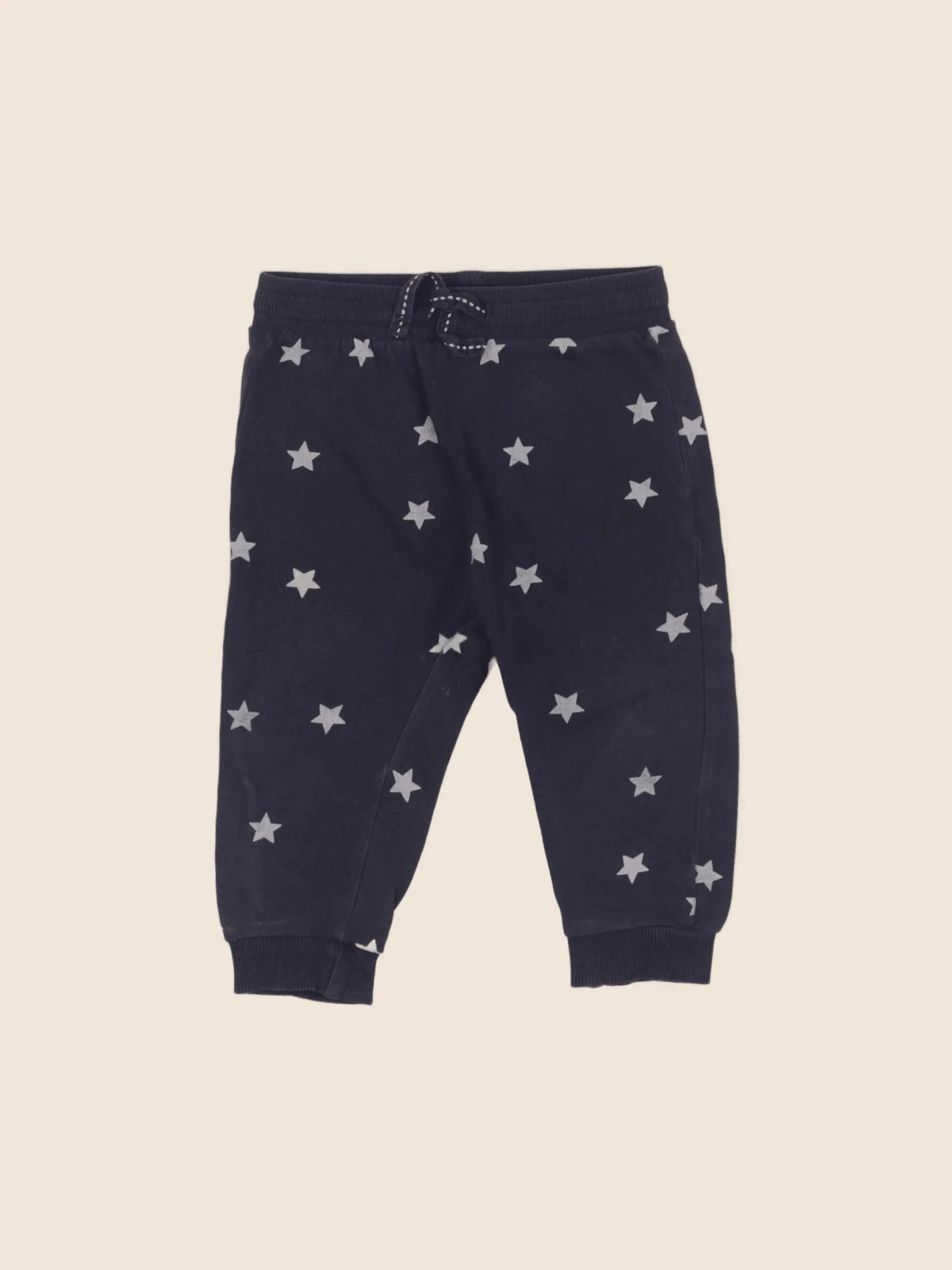 H&M - pantalon bleu - 6/9 mois