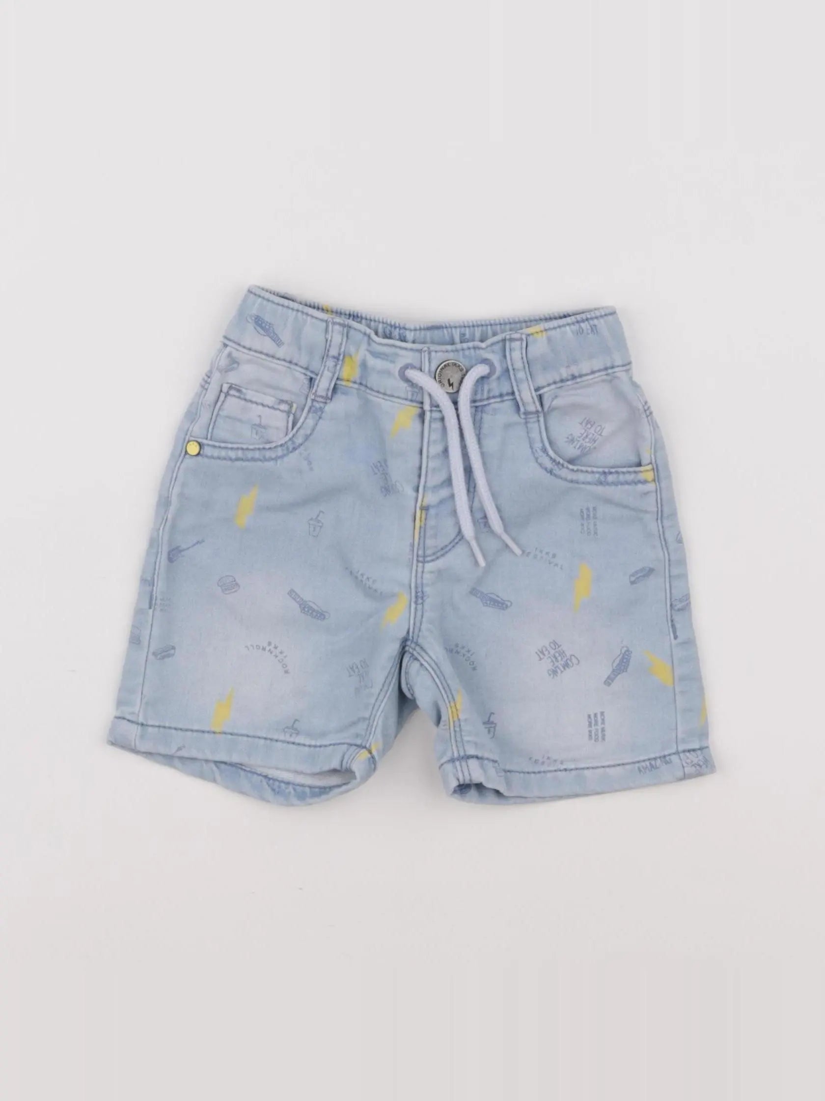 IKKS - short bleu - 12 mois