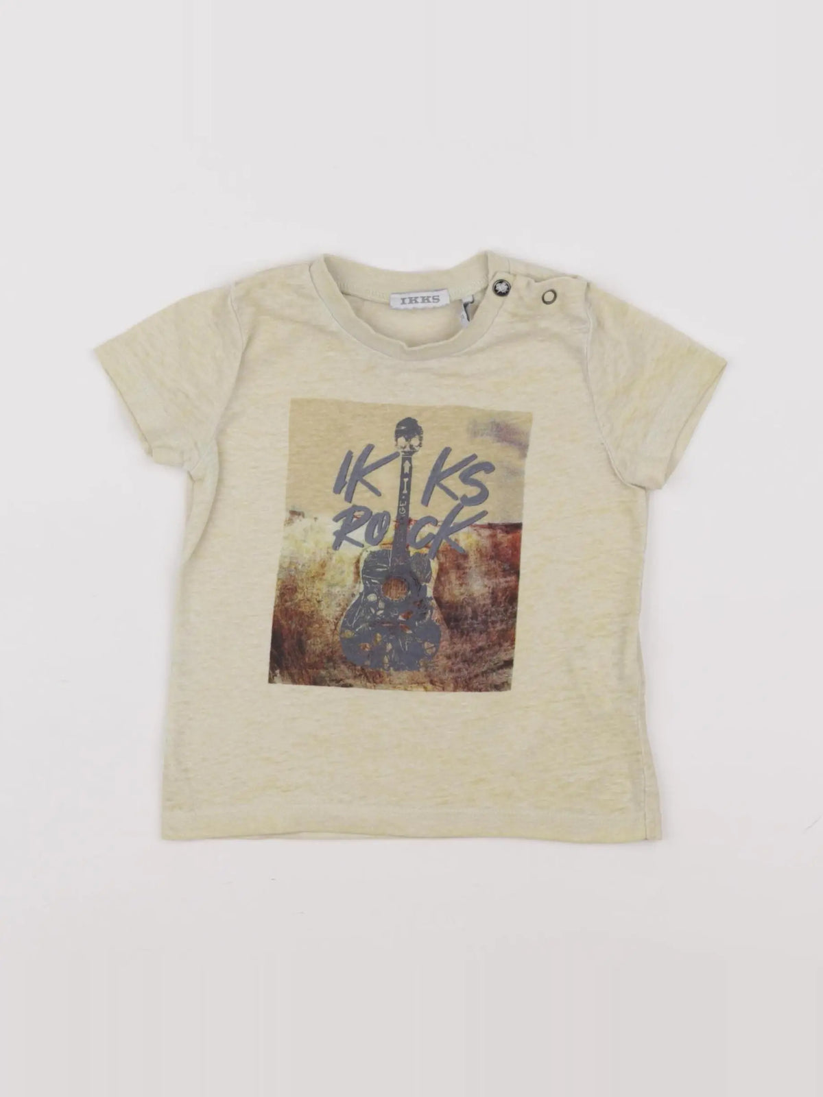 IKKS - tee-shirt jaune - 12 mois
