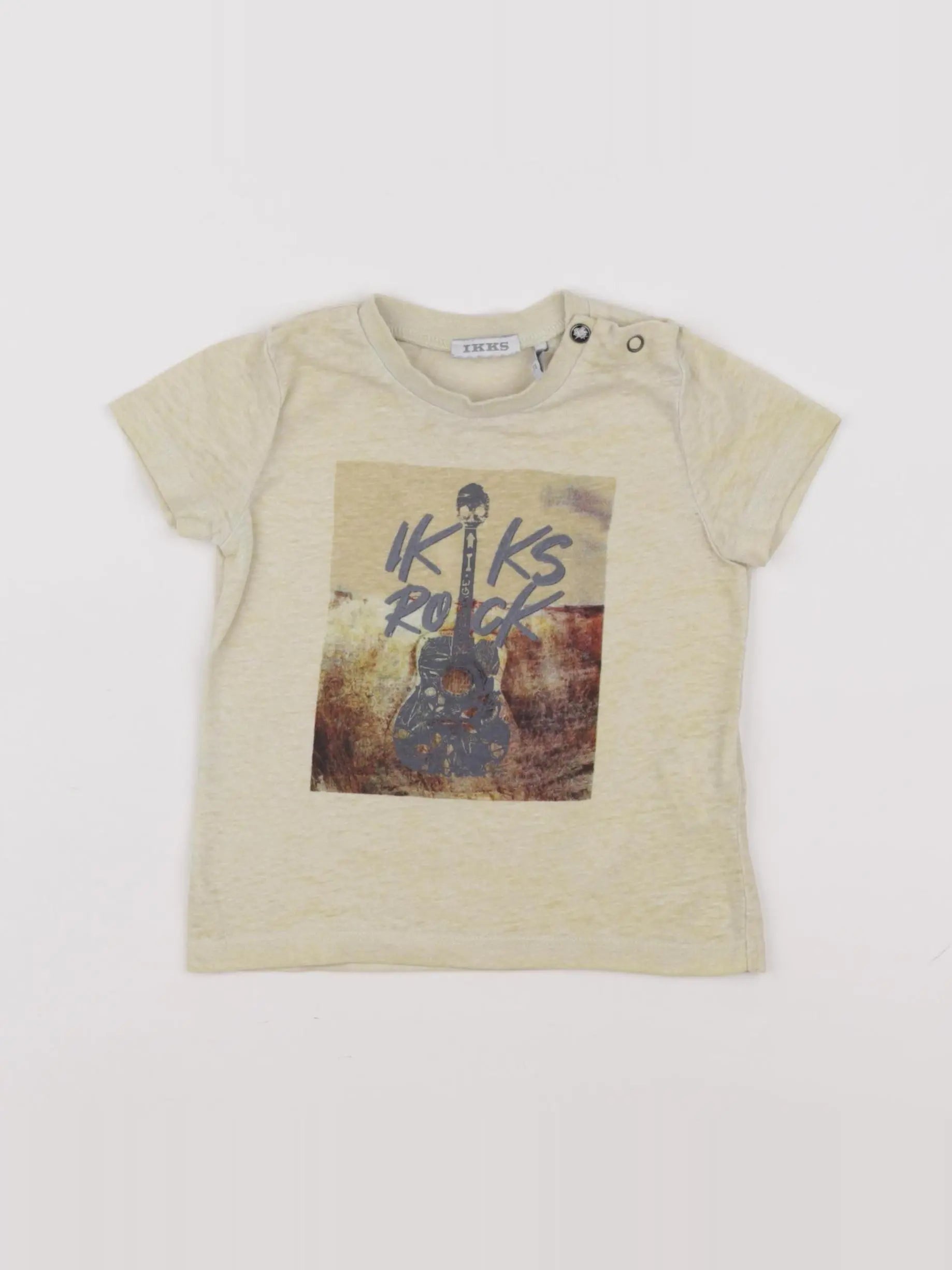 IKKS - tee-shirt jaune - 12 mois