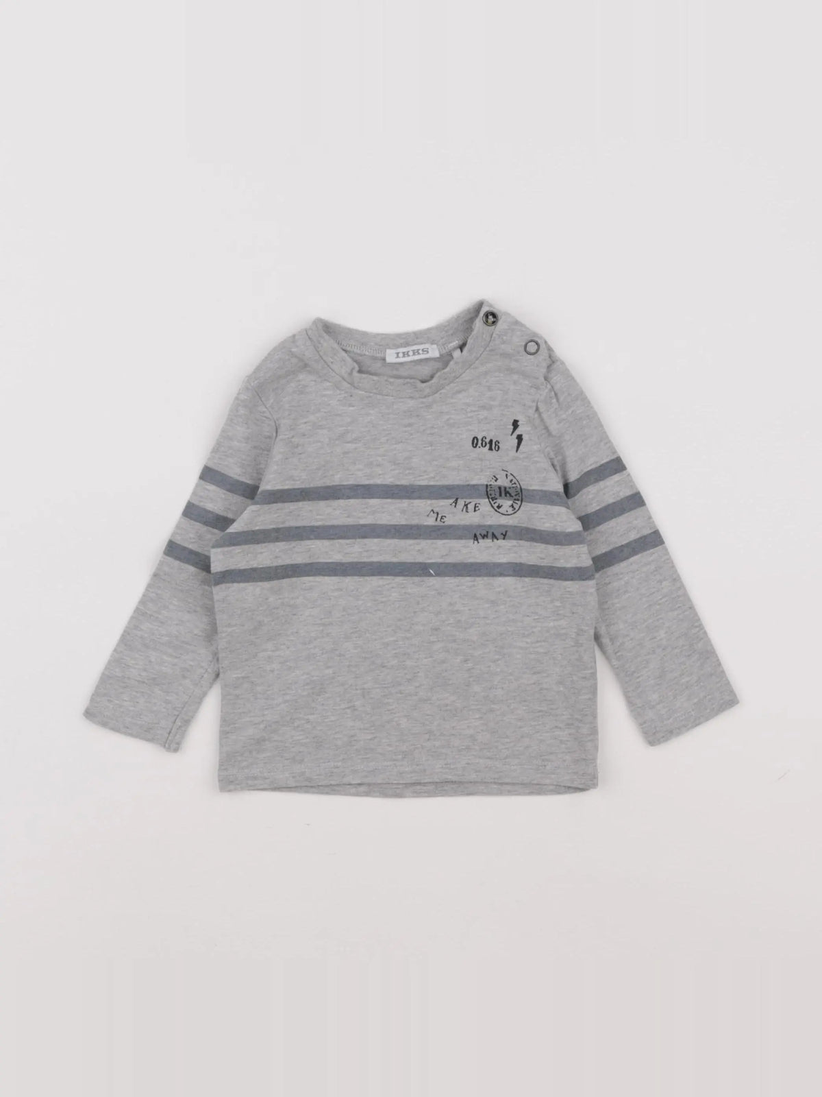 IKKS - tee-shirt gris - 6 mois