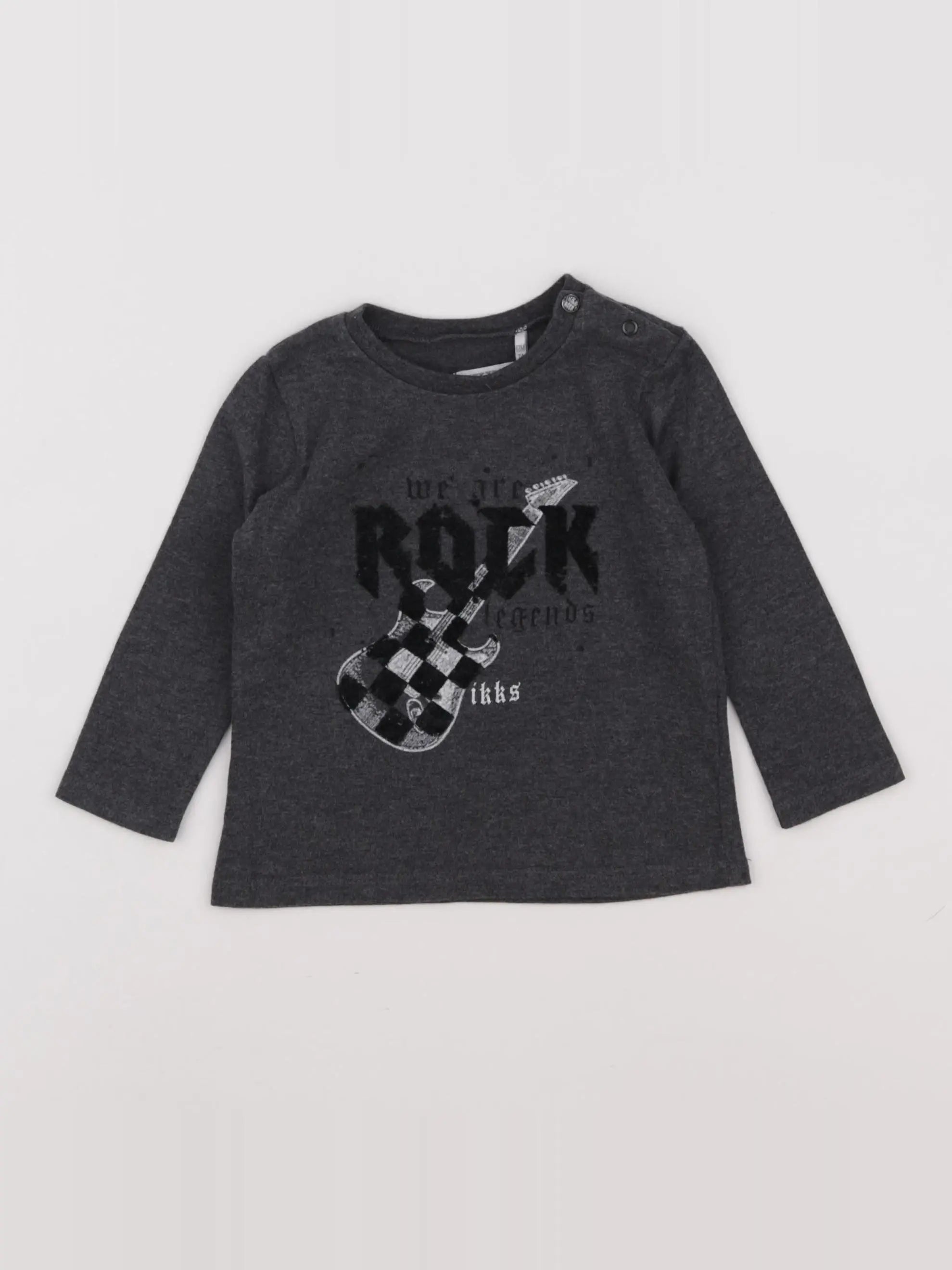IKKS - tee-shirt gris - 12 mois