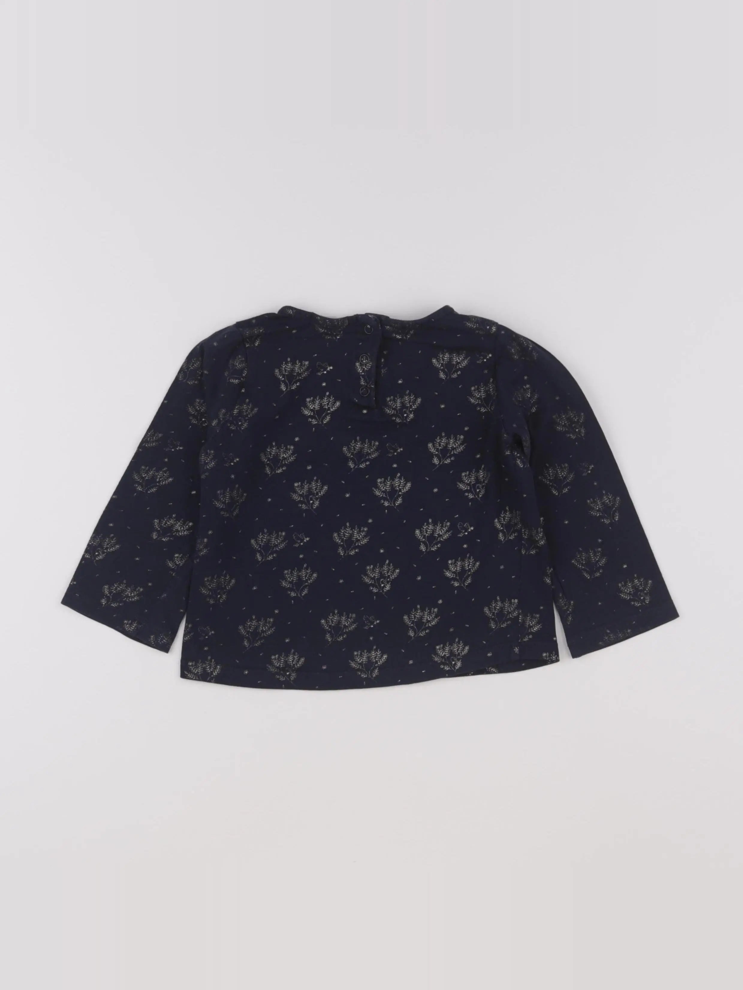 Eden & Victor - tee-shirt bleu, or - 2 ans