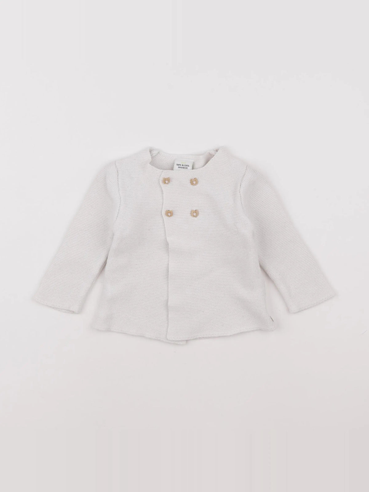 Tape à l'oeil - gilet blanc - 18 mois