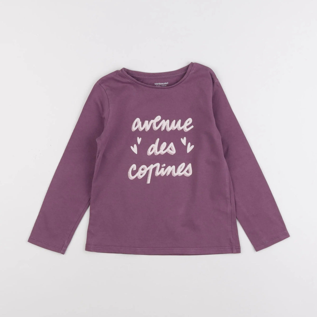Vertbaudet - tee-shirt violet - 5 ans
