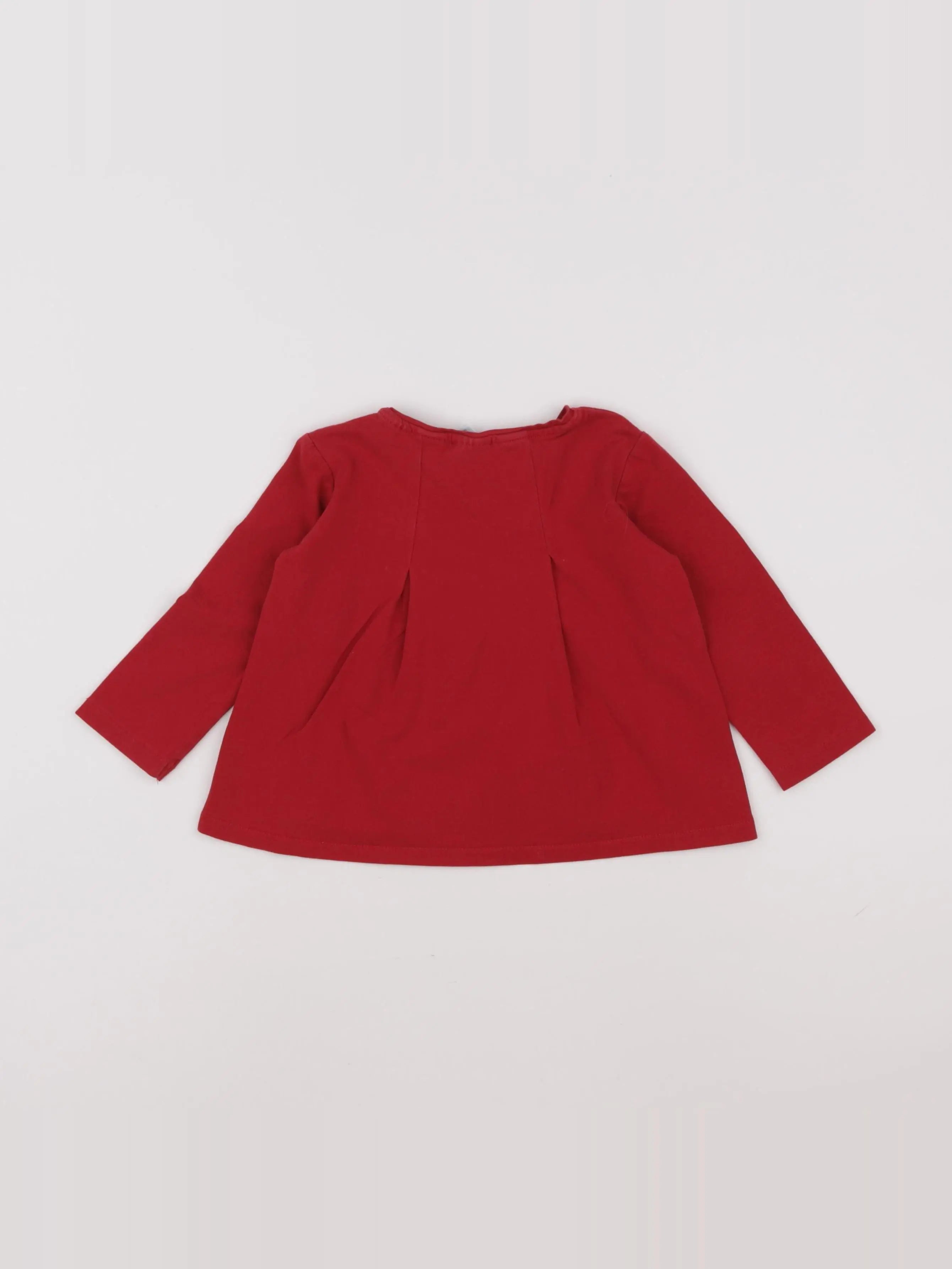Zara - tee-shirt rouge - 12/18 mois