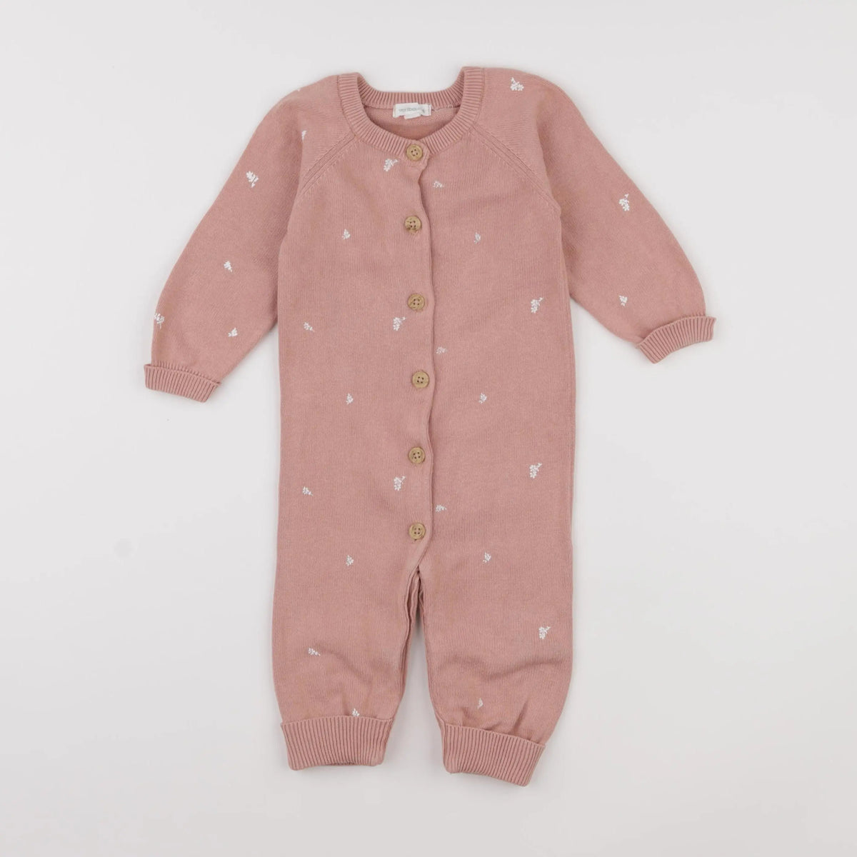 Vertbaudet - combinaison rose - 12 mois
