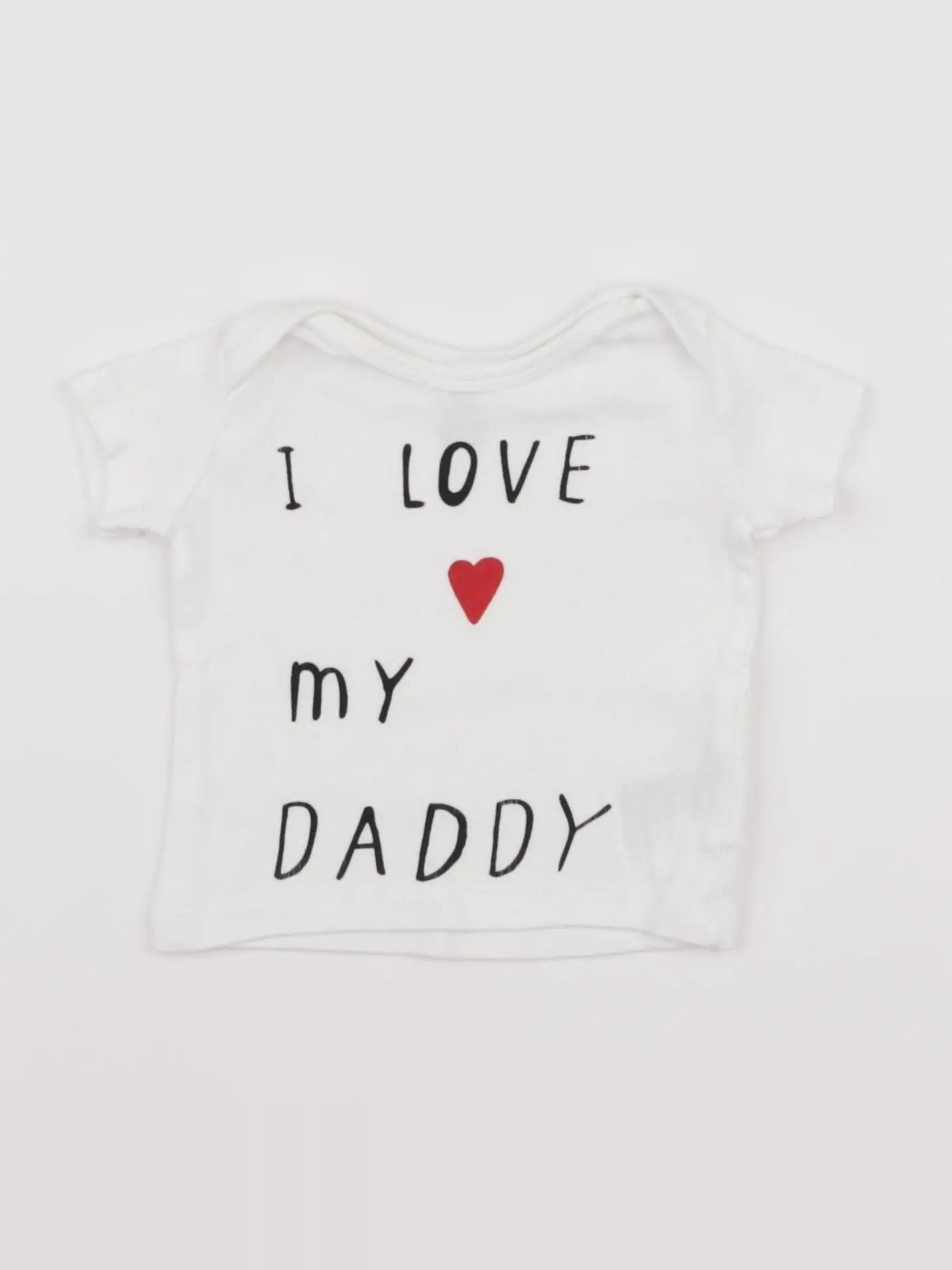 H&M - tee-shirt blanc - 1 mois