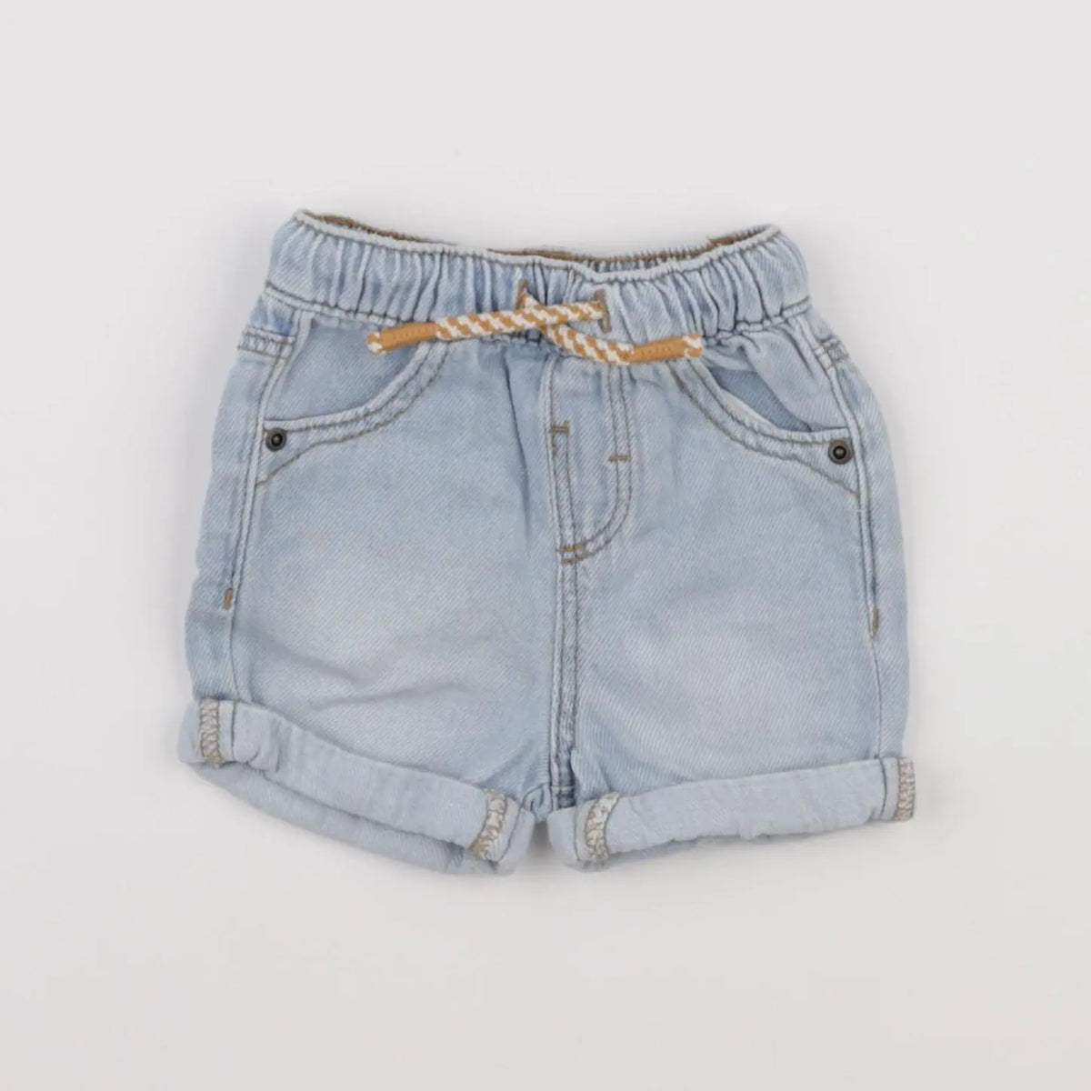Vertbaudet - short bleu - 6 mois