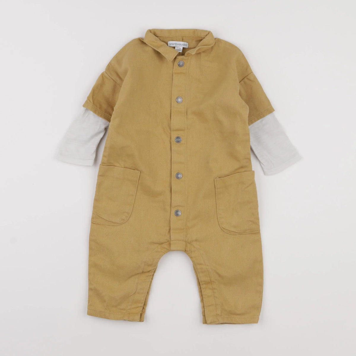 Vertbaudet - combinaison jaune - 9 mois