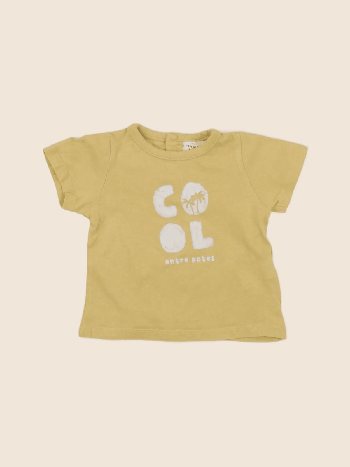 Tape à l'oeil - tee-shirt jaune - 6 mois