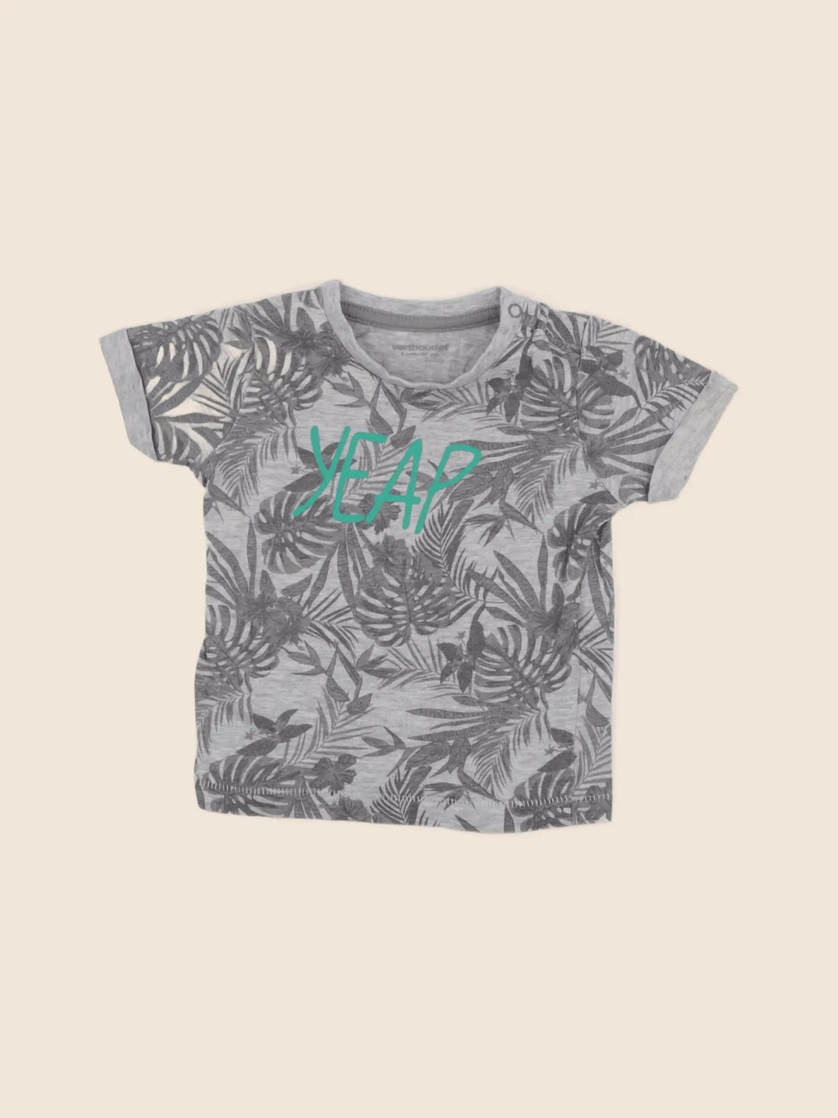 Vertbaudet - tee-shirt gris - 6 mois
