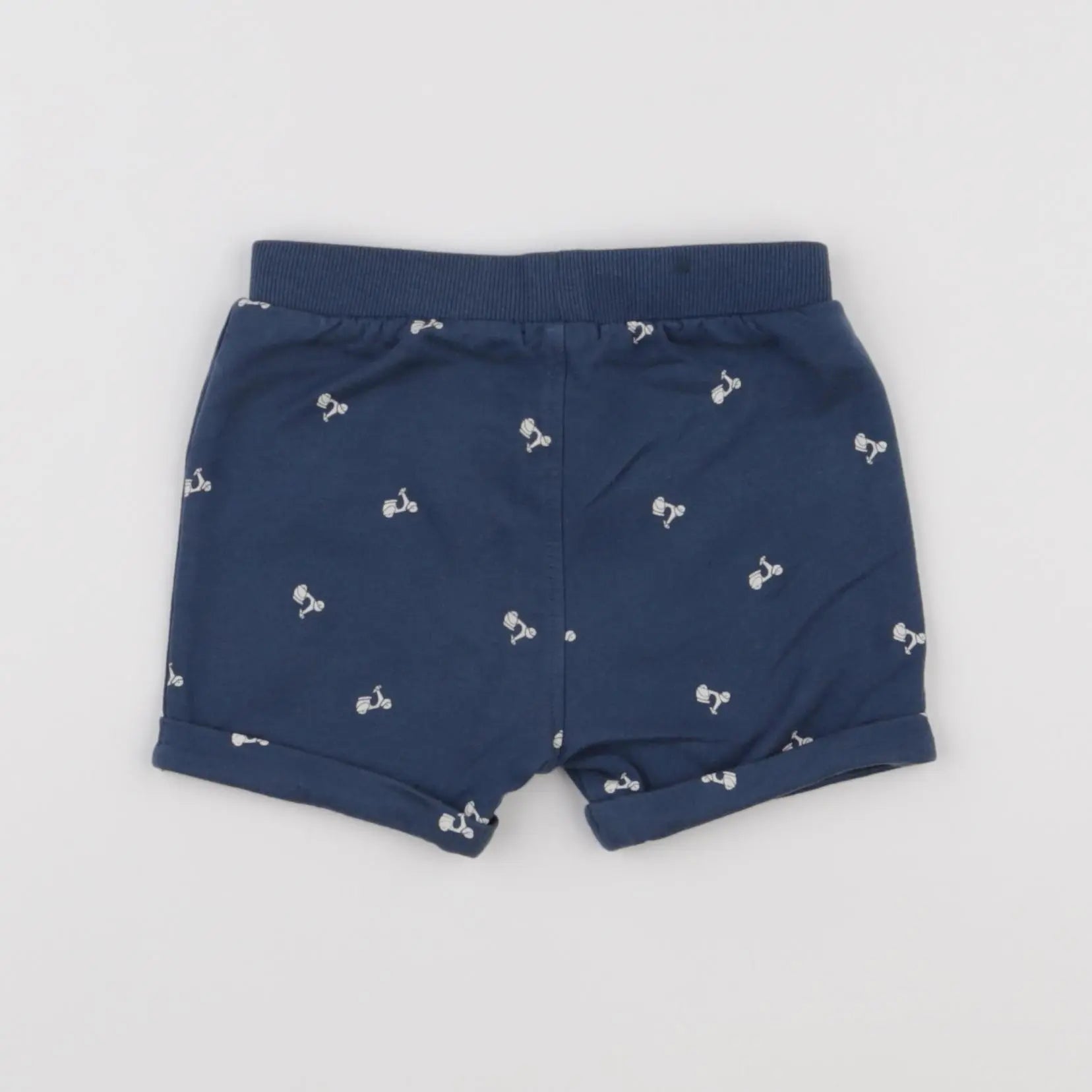 Vertbaudet - short bleu - 9 mois