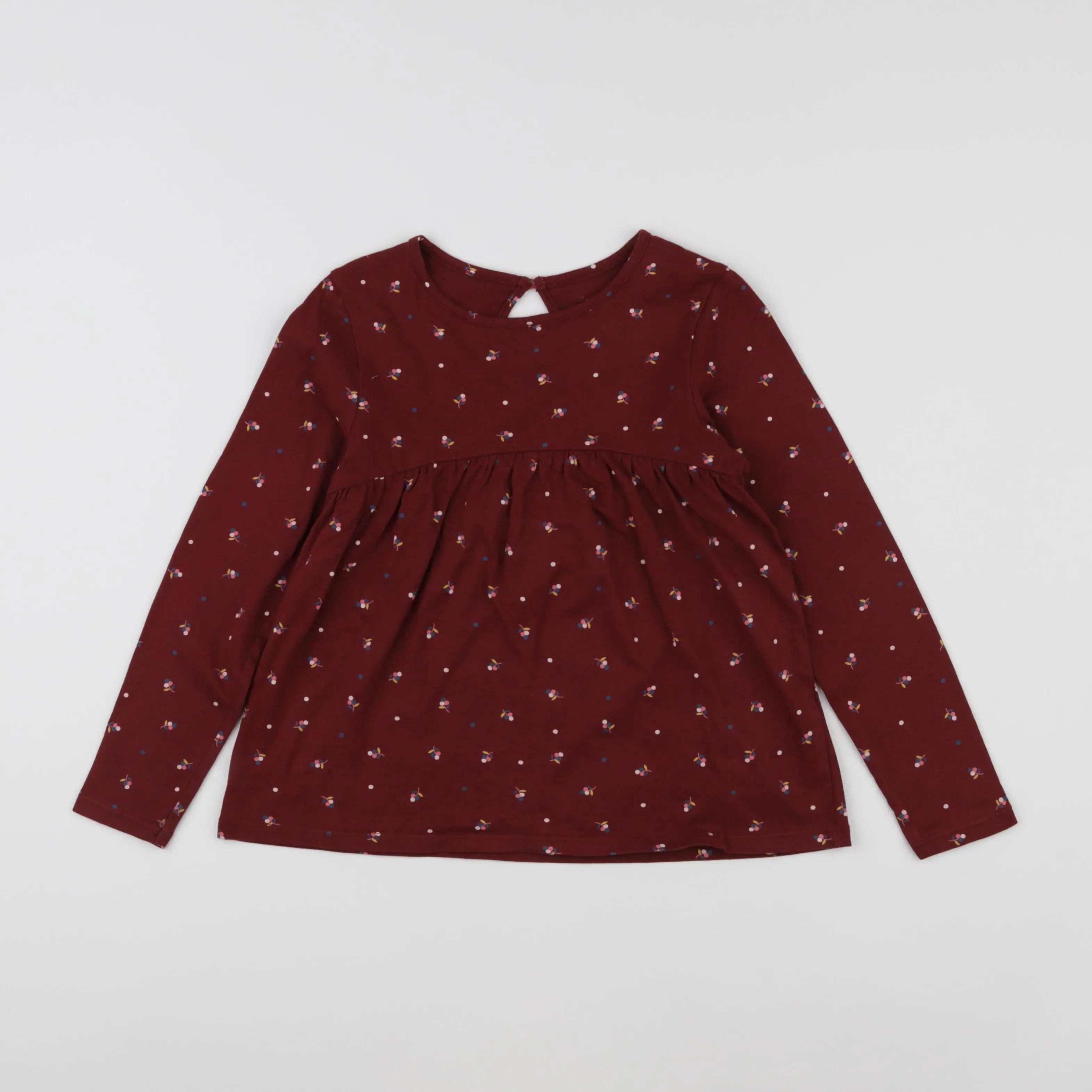 Vertbaudet - tee-shirt rouge - 8 ans