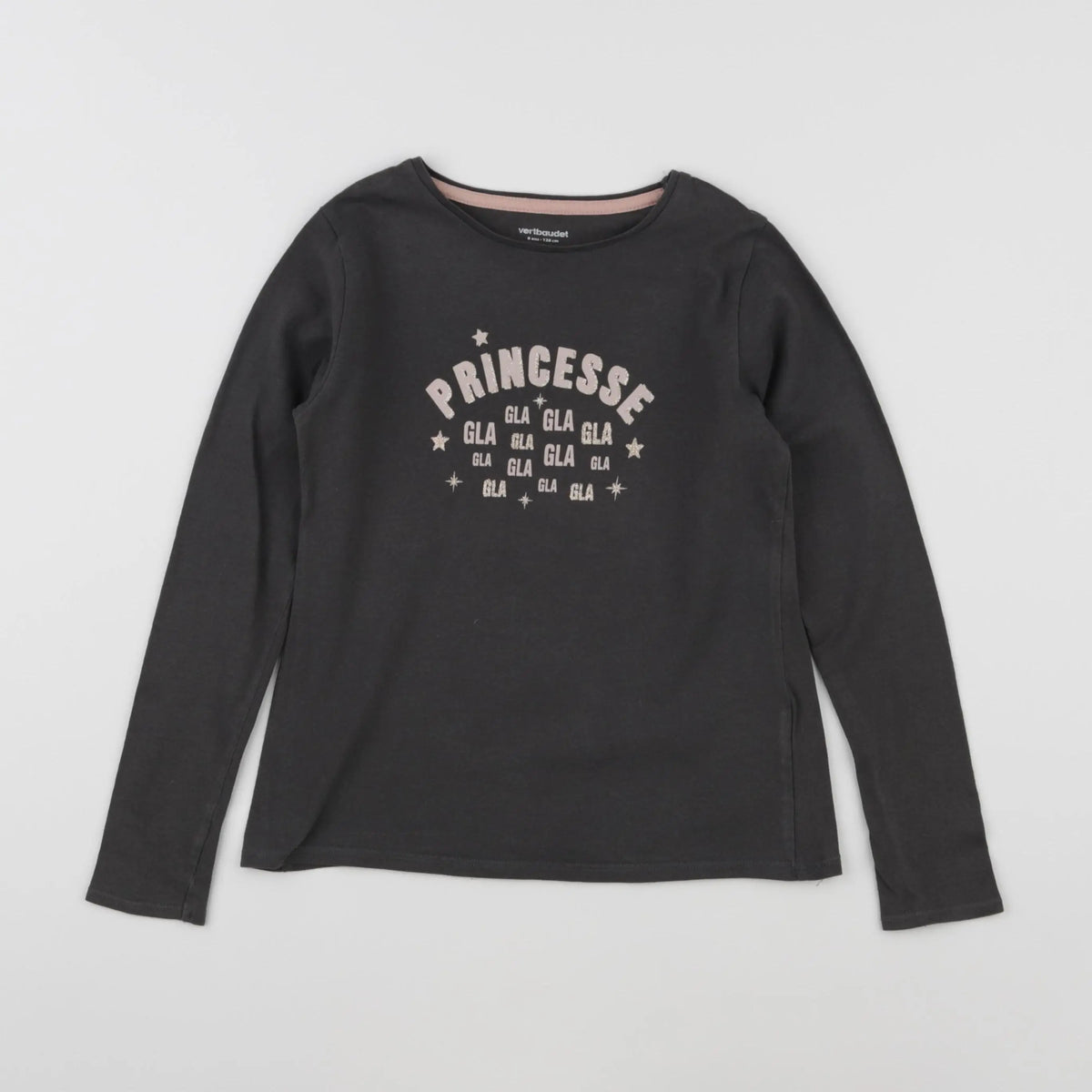 Vertbaudet - tee-shirt gris - 8 ans