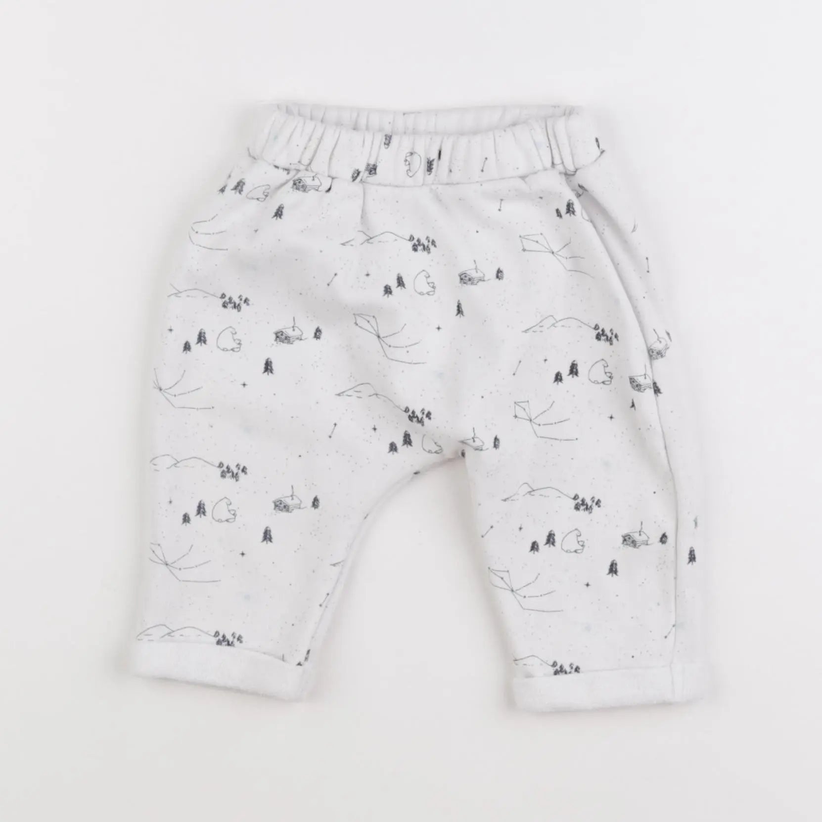 Vertbaudet - pantalon blanc - 6 mois