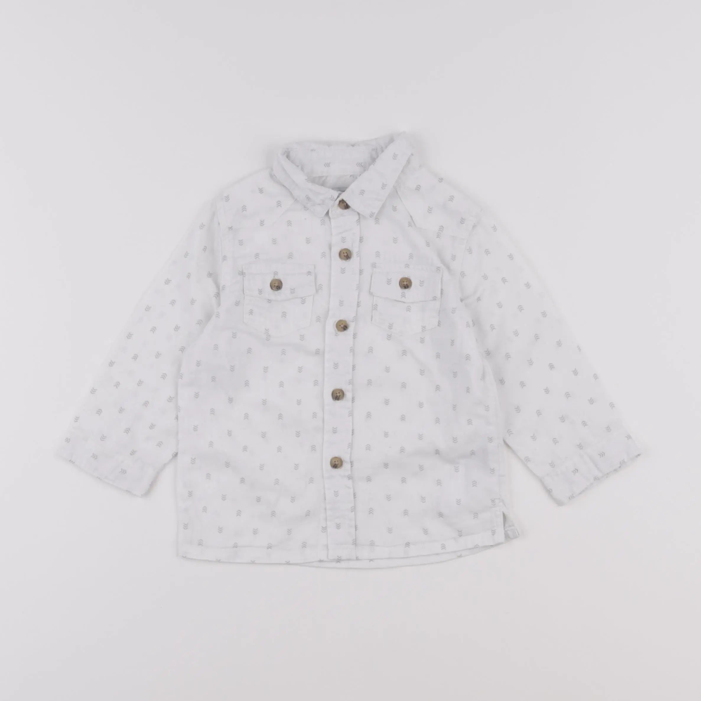 Vertbaudet - chemise blanc - 12 mois
