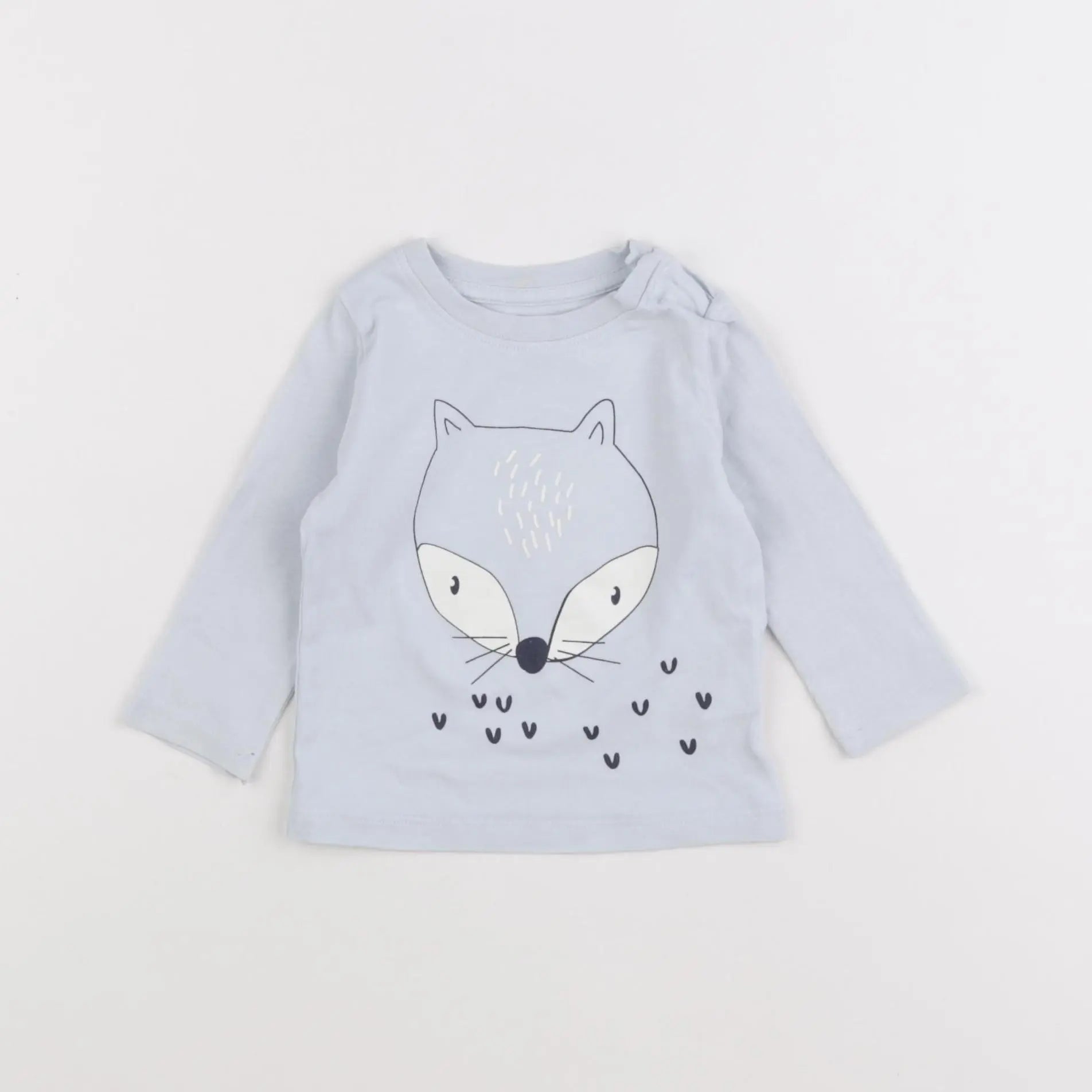 Vertbaudet - tee-shirt bleu - 6 mois