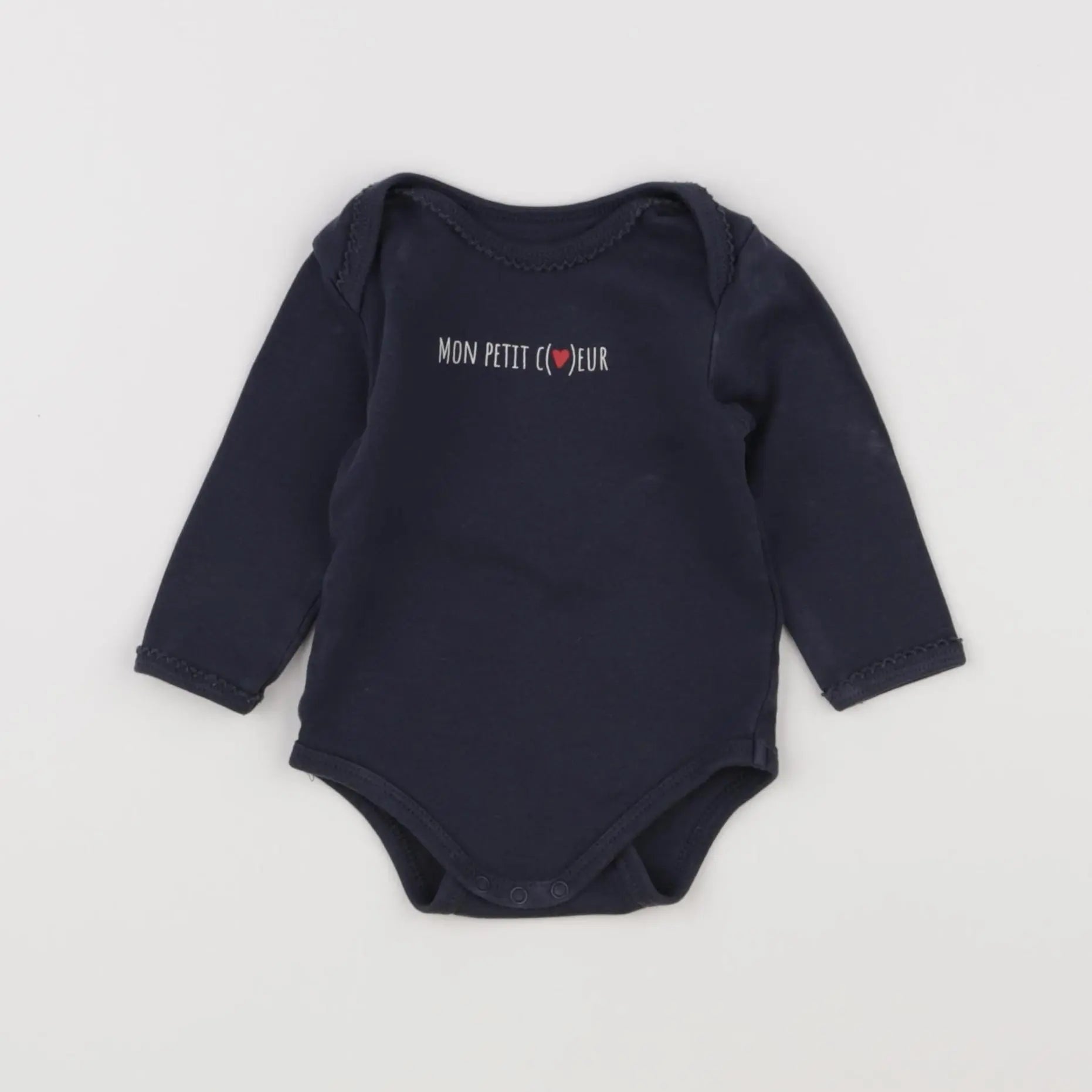 Vertbaudet - body bleu - 6 mois