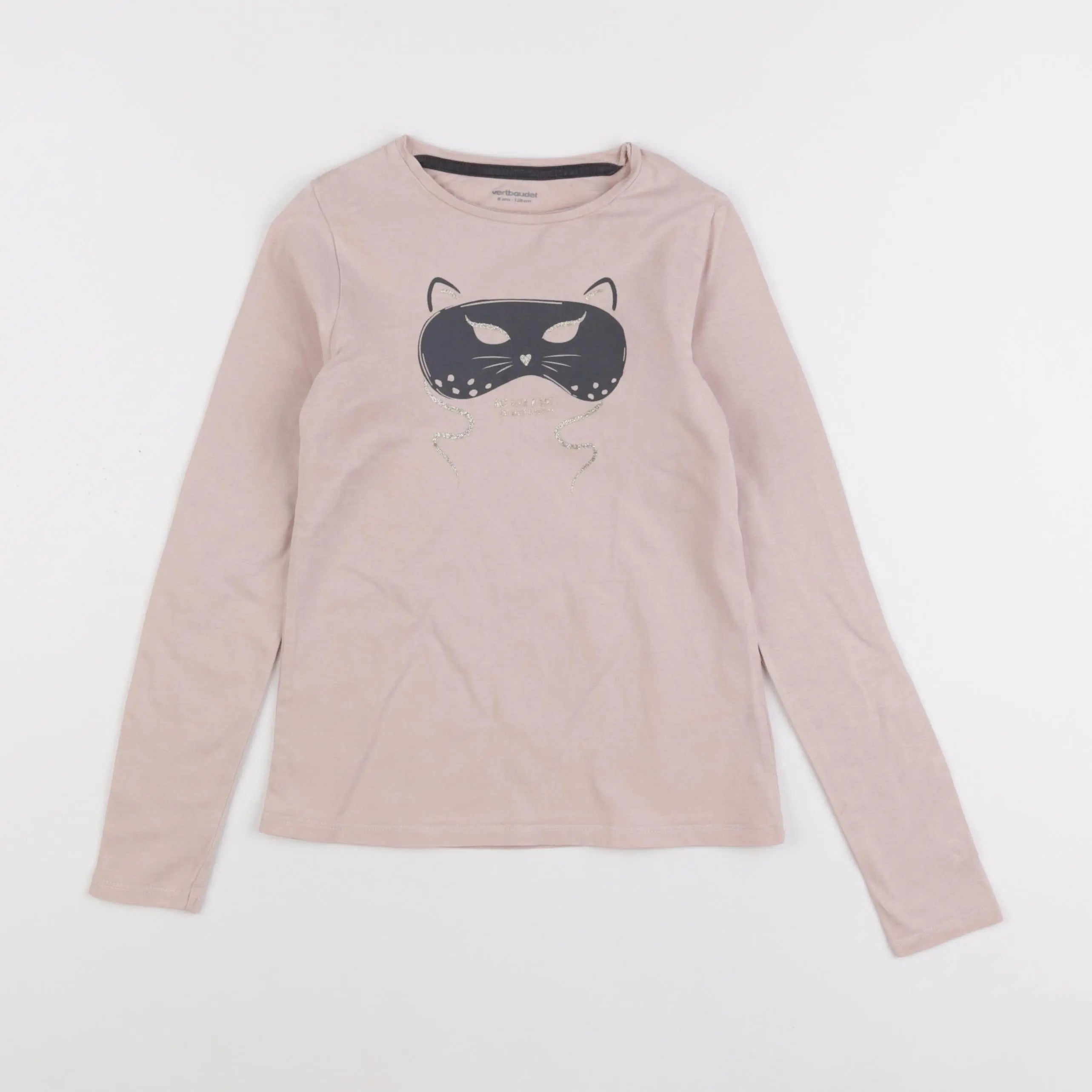 Vertbaudet - tee-shirt rose - 8 ans