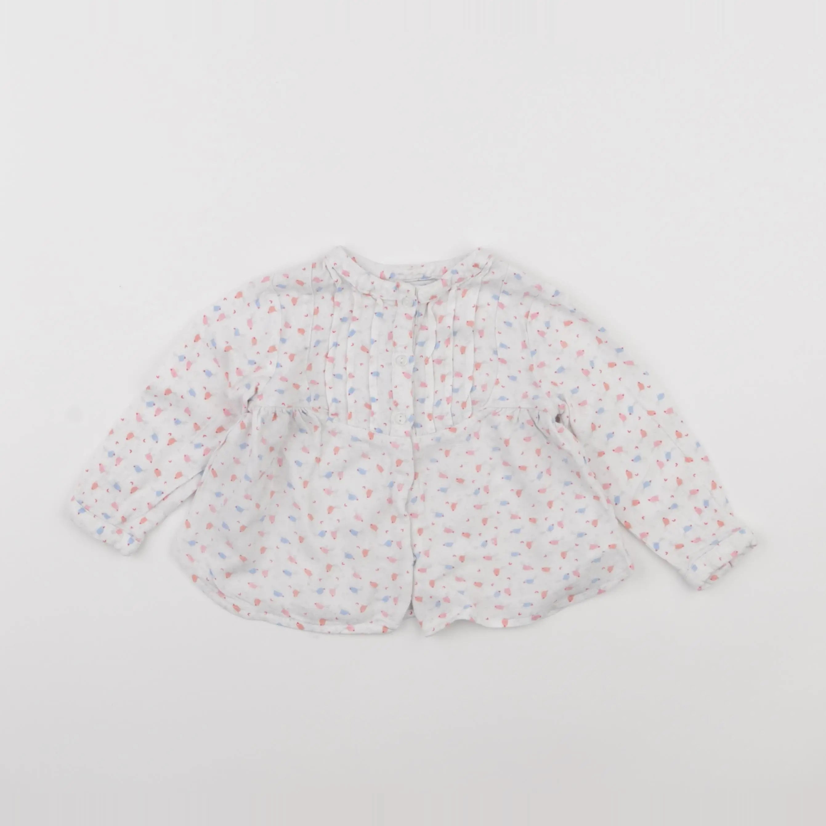 Vertbaudet - blouse blanc - 18 mois