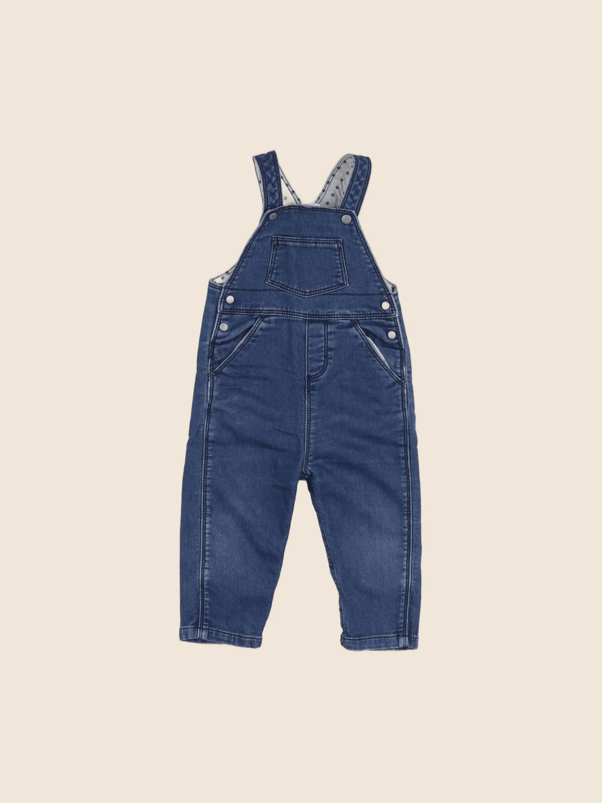 Petit Bateau - salopette bleu - 12 mois