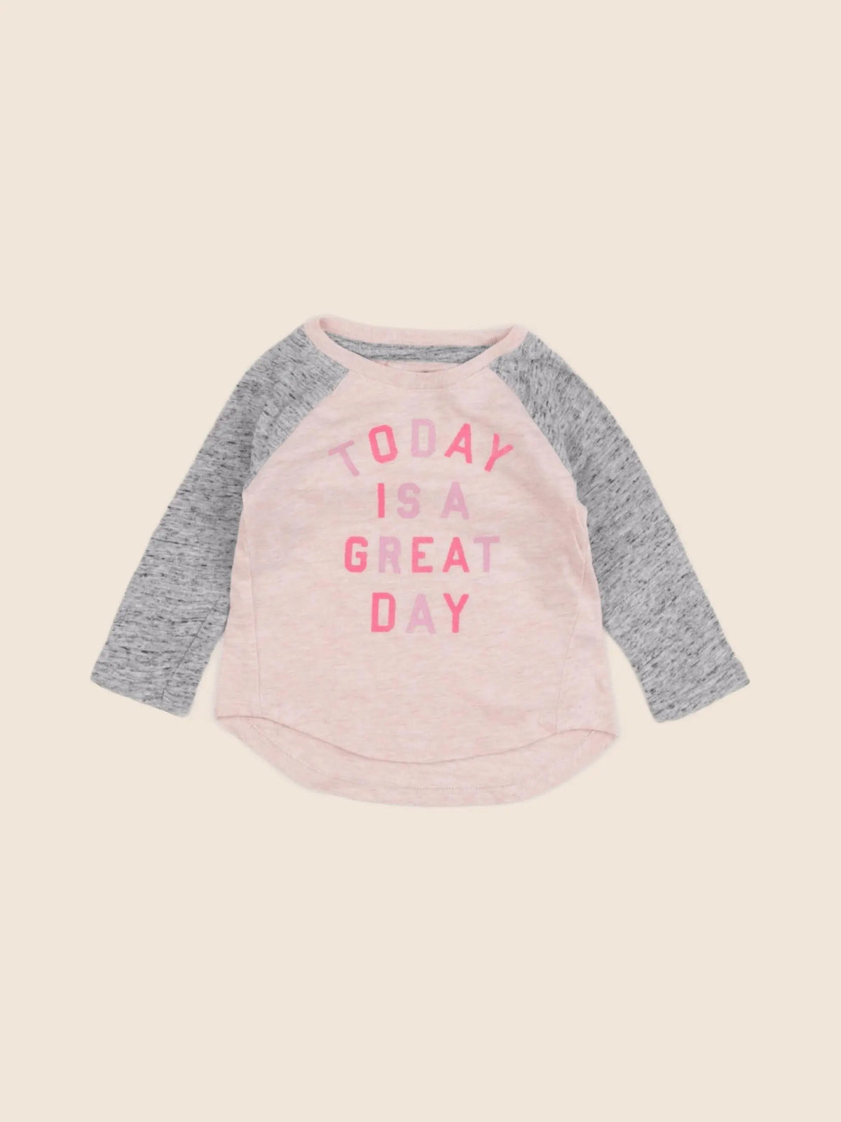Oshkosh - tee-shirt gris, rose - 6 mois