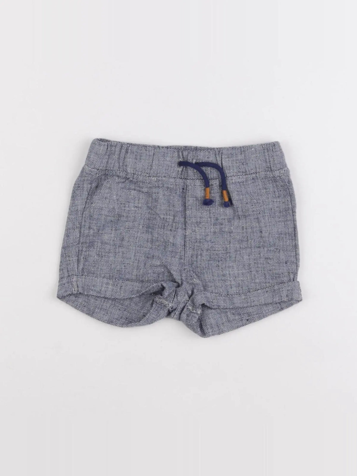 H&M - short bleu - 4/6 mois