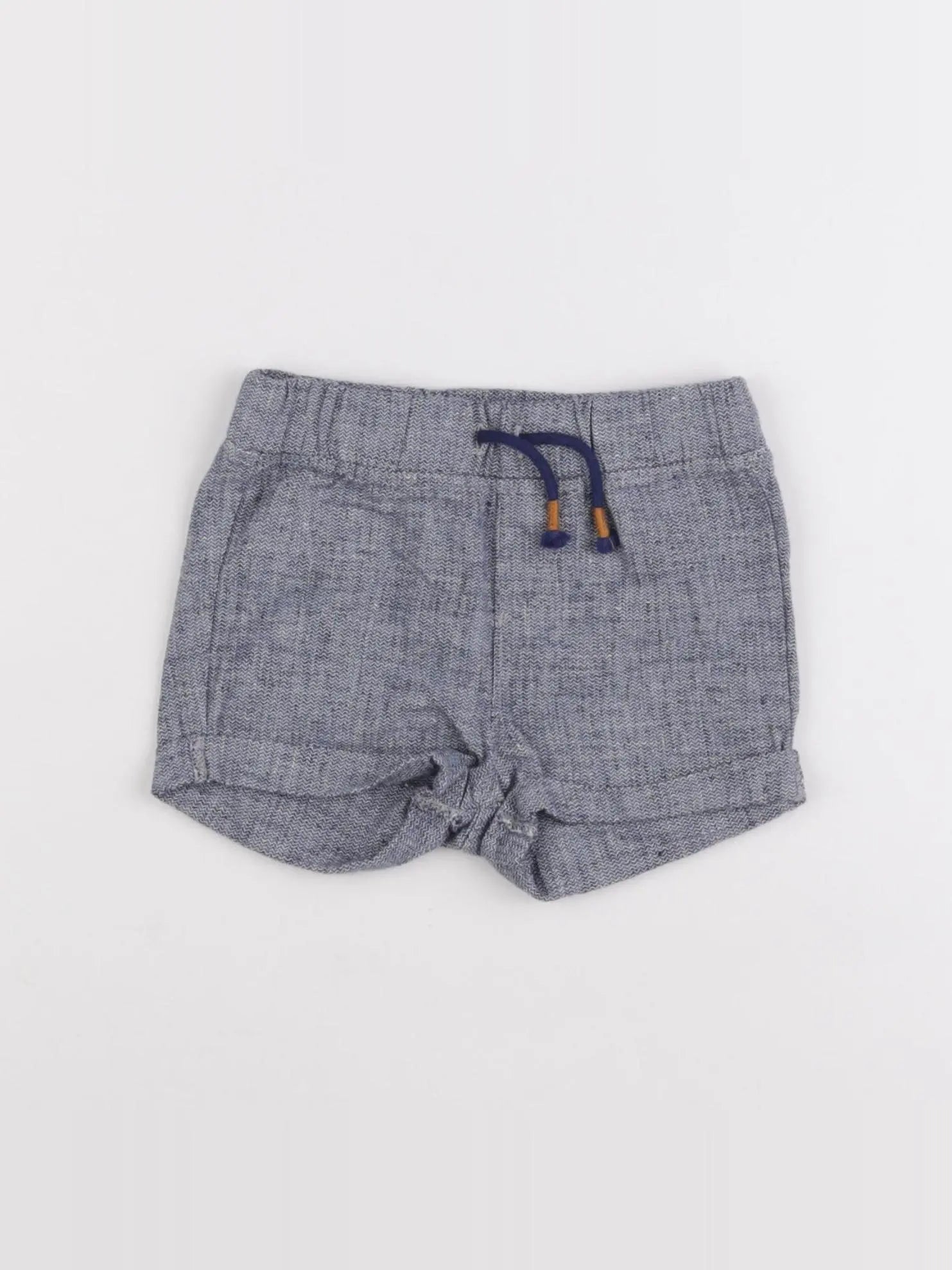H&M - short bleu - 4/6 mois