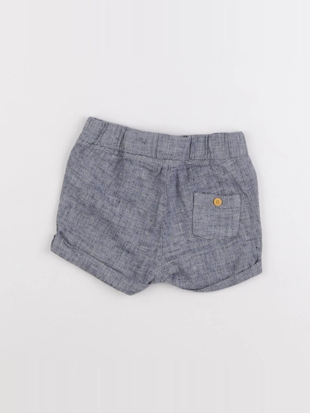 H&M - short bleu - 4/6 mois