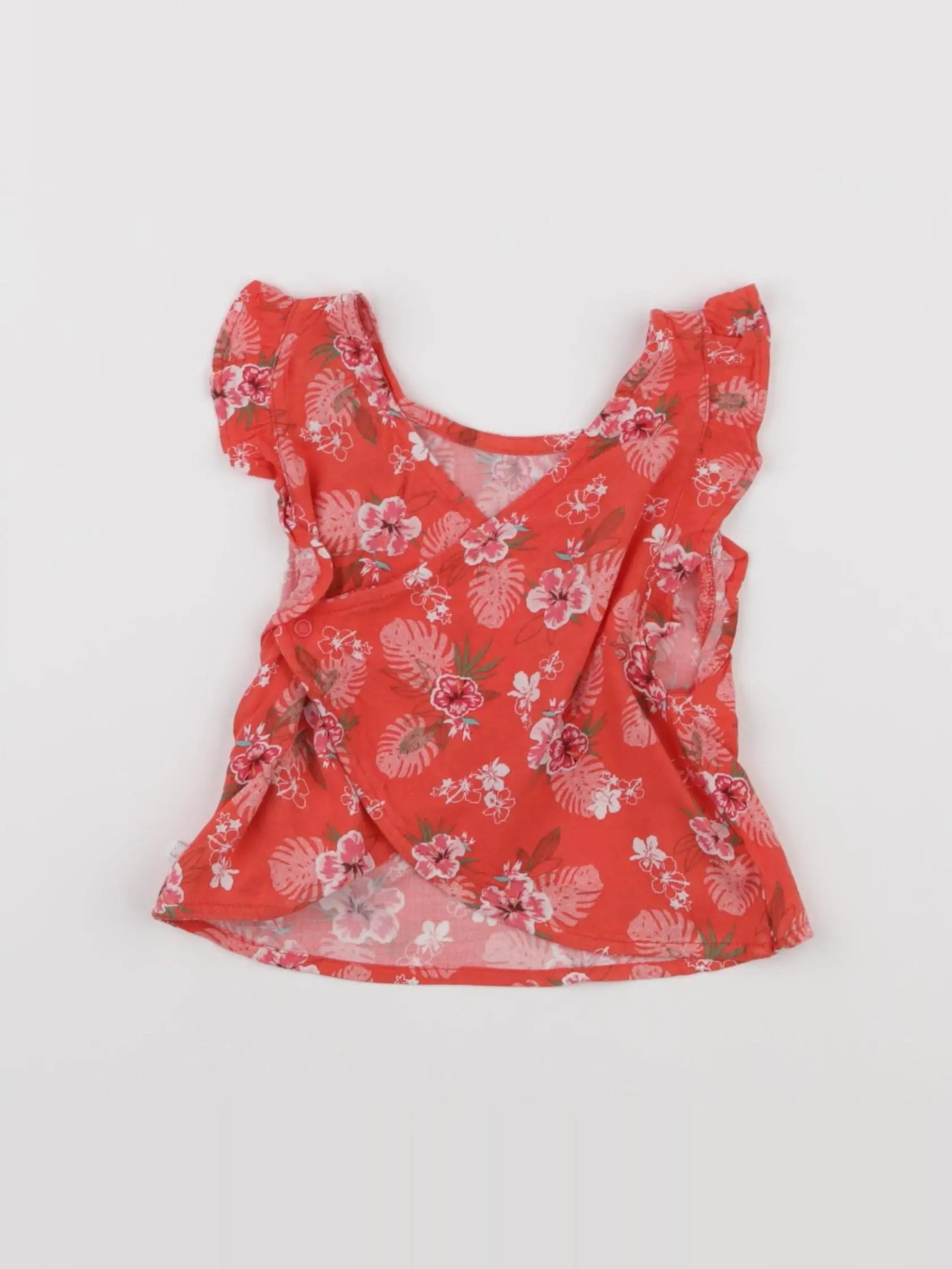 IKKS - blouse rouge - 12 mois